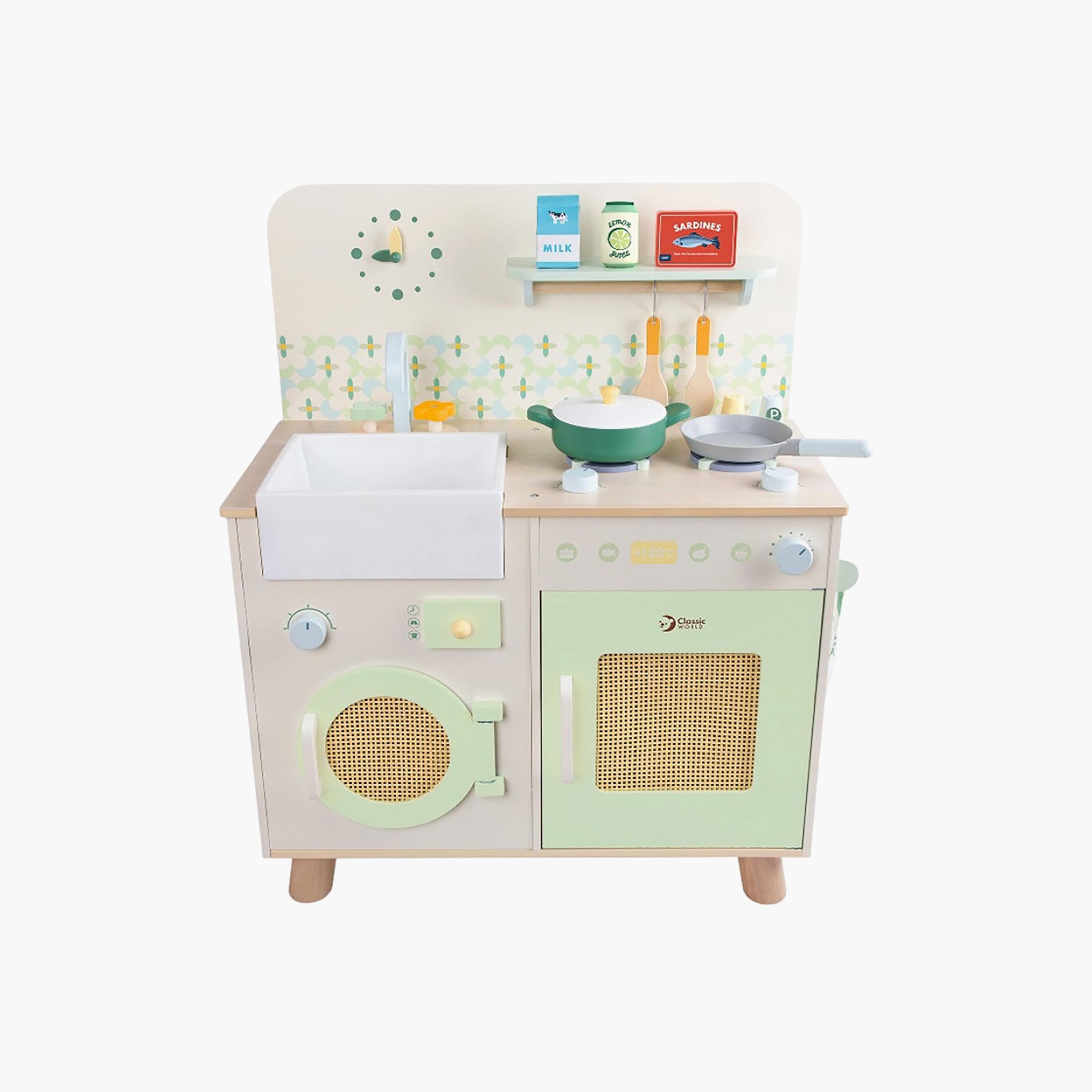 مطبخ خشبي كلاسيك وورلد 15 قطعة-toys-roleplay-kitchensets-image-1
