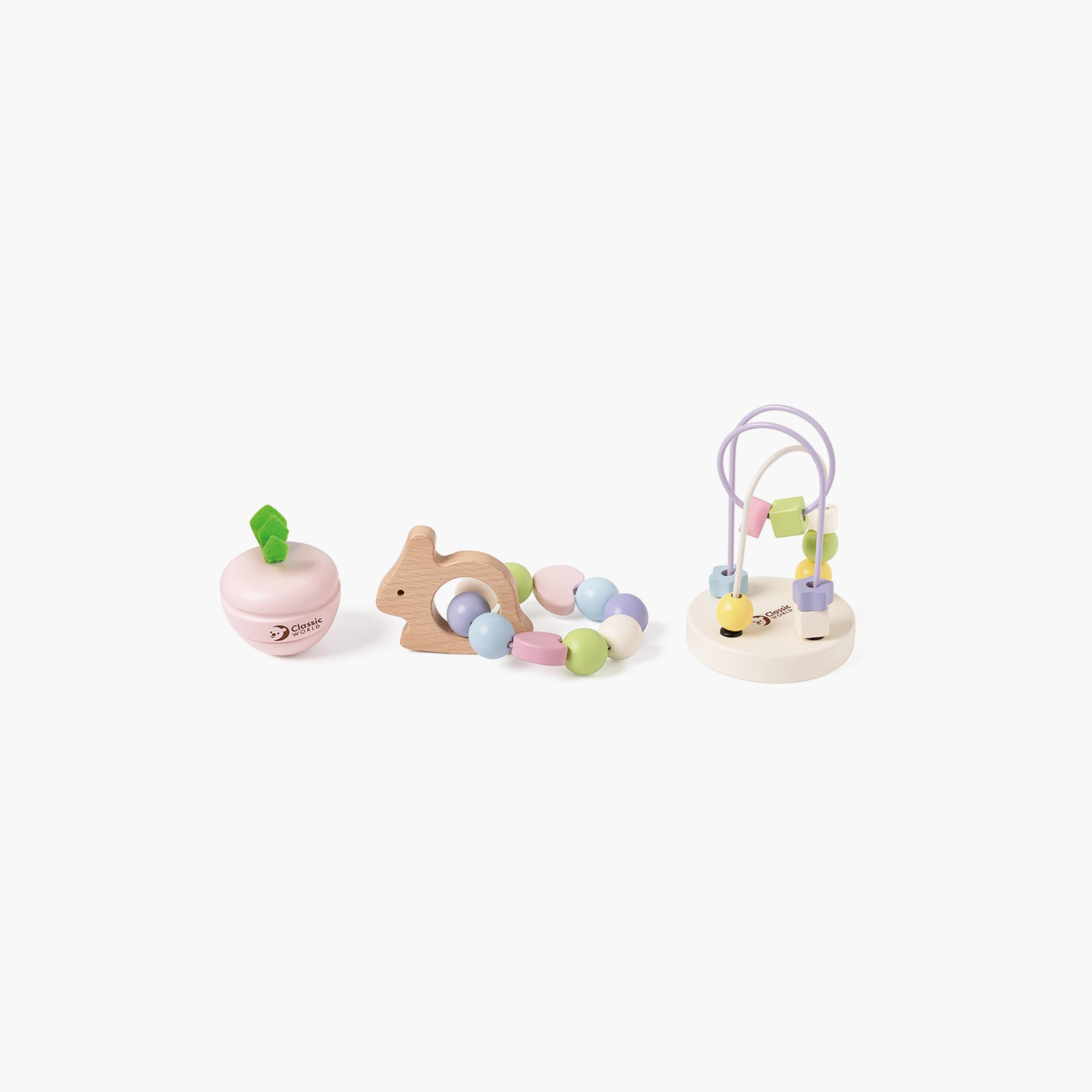 طقم لعب مارا الخشبي 3 قطع من كلاسيك وورلد للأطفال-toys-babyandtoddlertoys-learningtoys-image-2