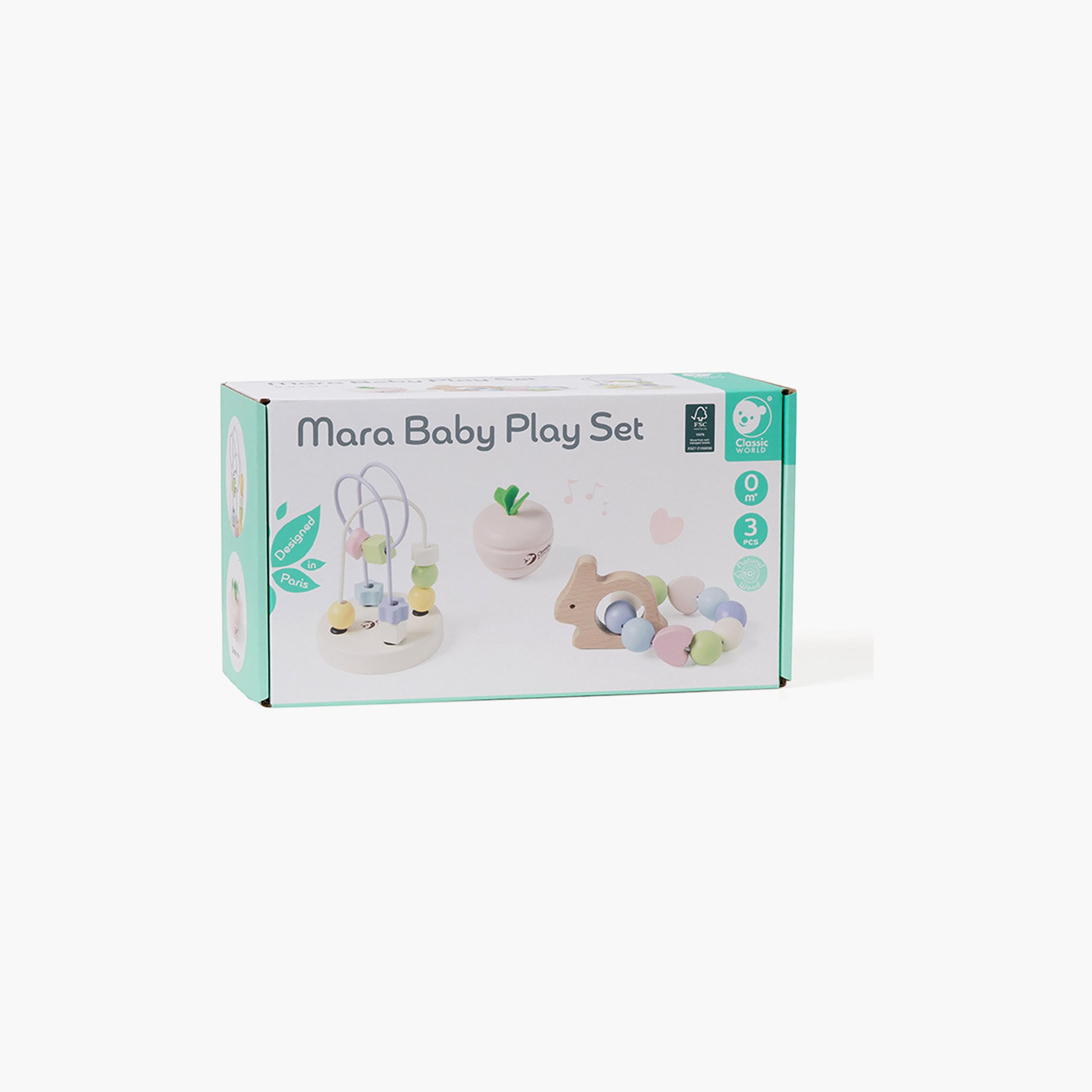 طقم لعب مارا الخشبي 3 قطع من كلاسيك وورلد للأطفال-toys-babyandtoddlertoys-learningtoys-image-9