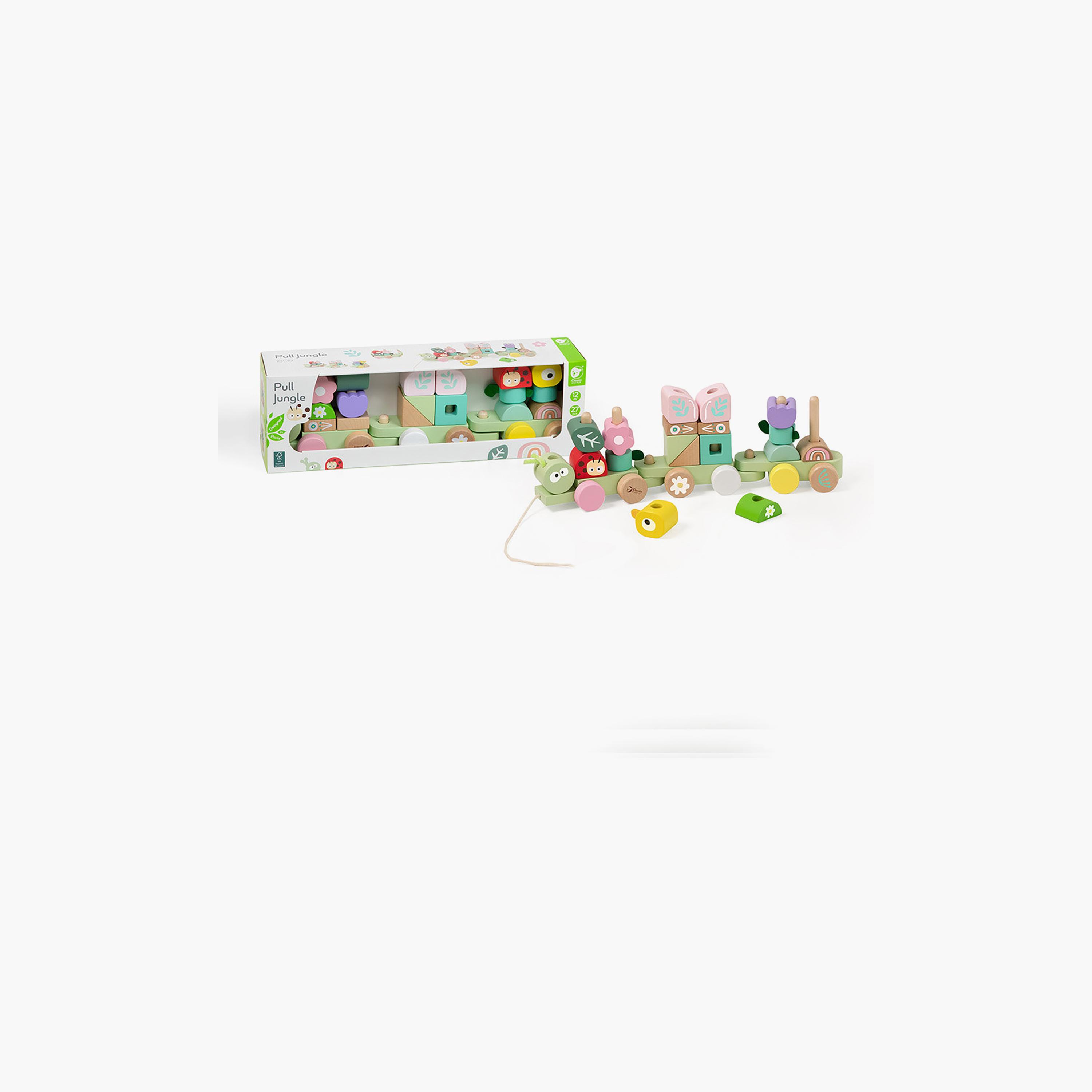 Classic World 27-Piece Wooden Pull Jungle Playset-toys-babyandtoddlertoys-pushandpulltoys-image-4