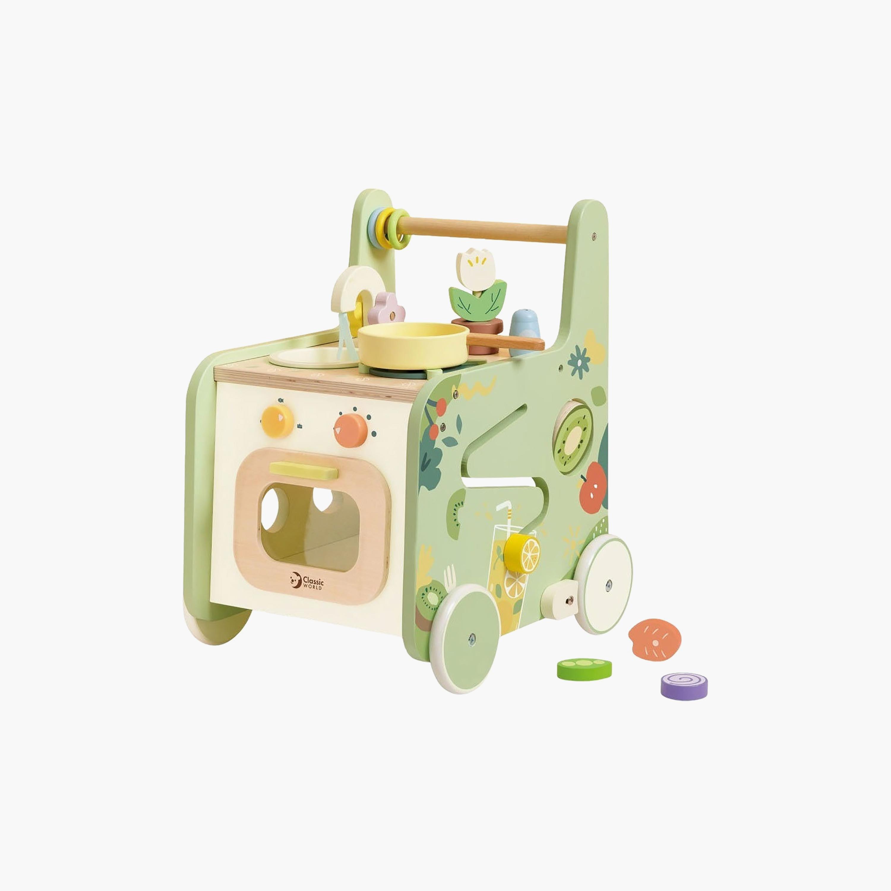 مشاية مطبخ خشبية 15 قطعة من كلاسيك وورلد-toys-roleplay-kitchensets-image-1