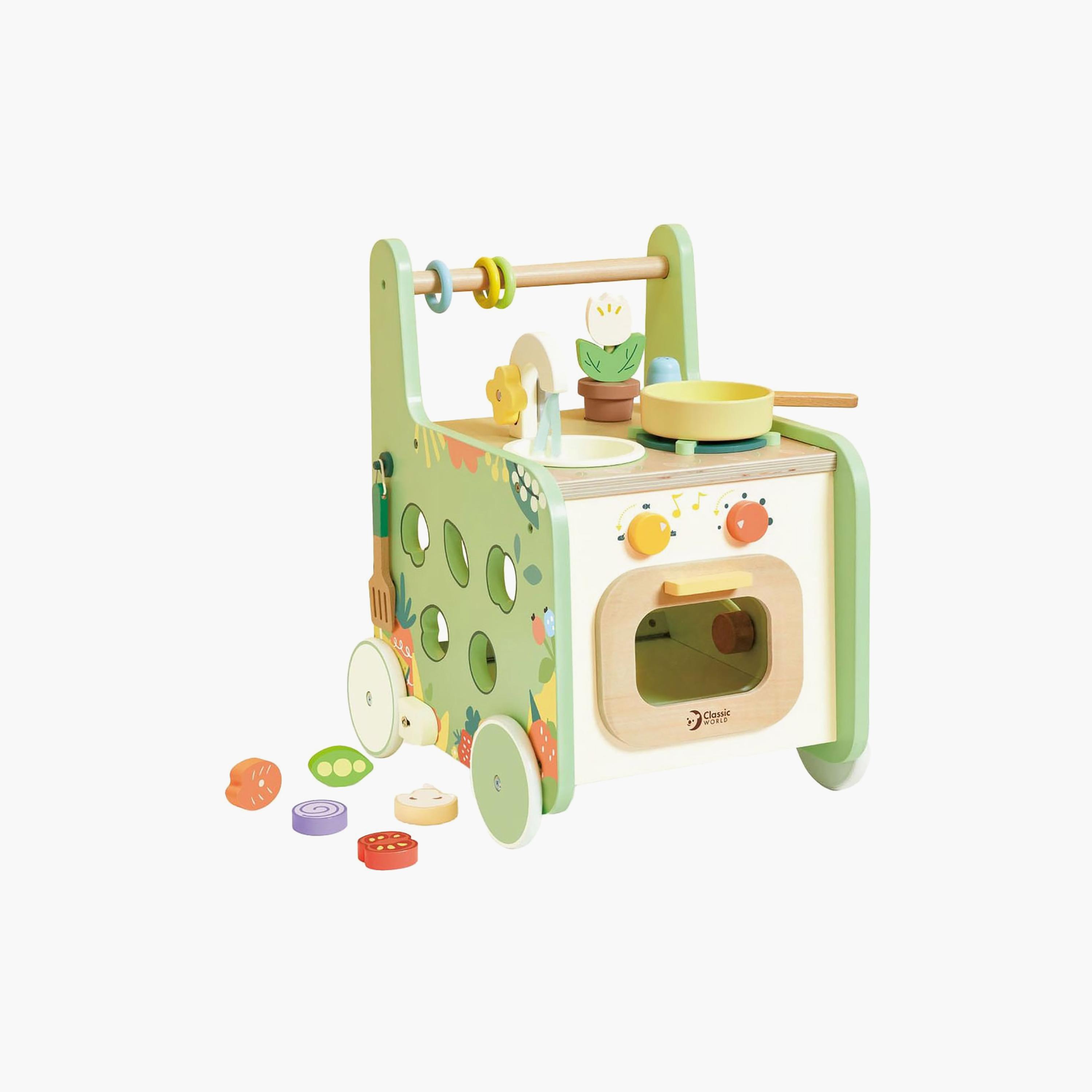 مشاية مطبخ خشبية 15 قطعة من كلاسيك وورلد-toys-roleplay-kitchensets-image-2