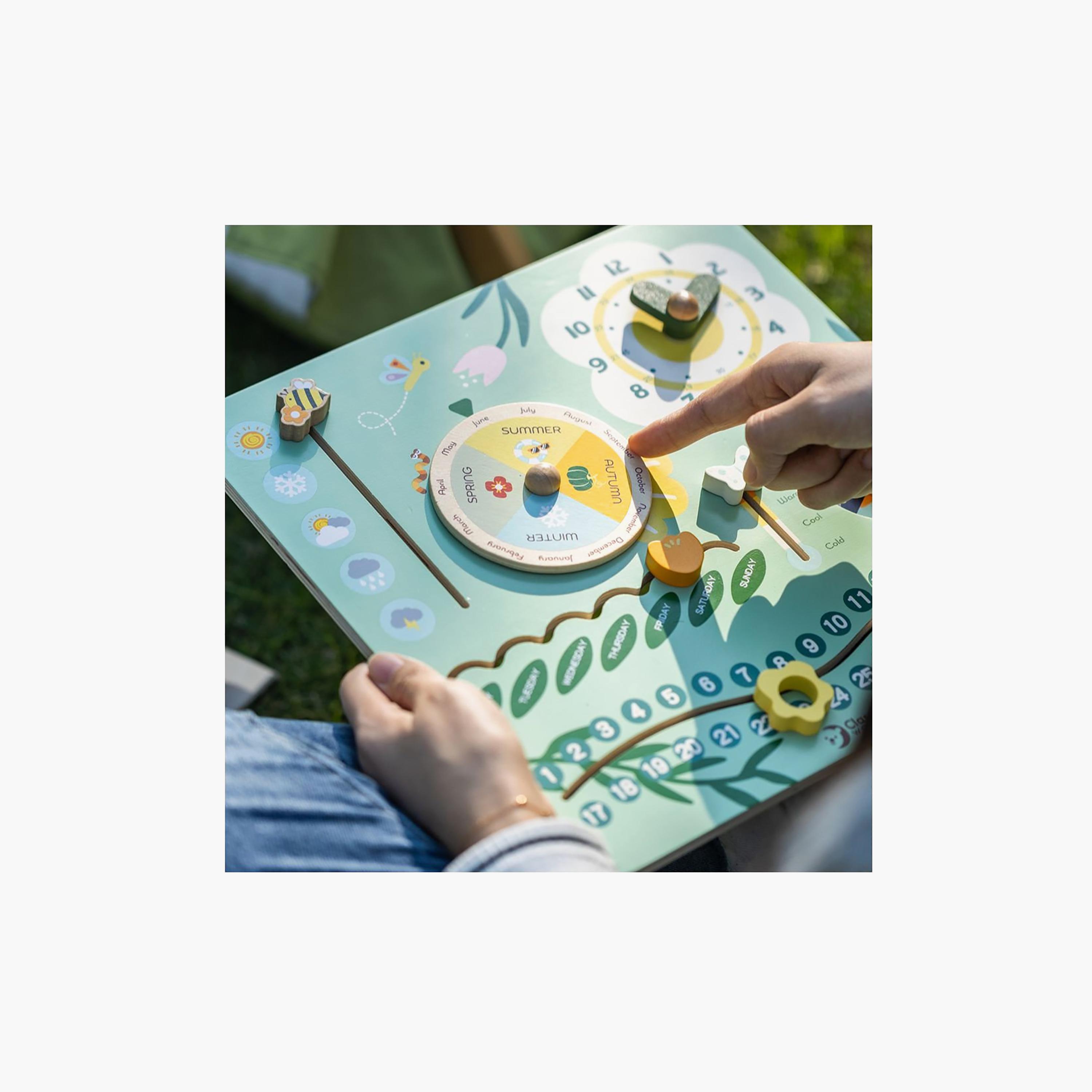 تقويم خشبي كلاسيكي بتصميم عتيق من كلاسيك وورلد-toys-babyandtoddlertoys-learningtoys-image-7