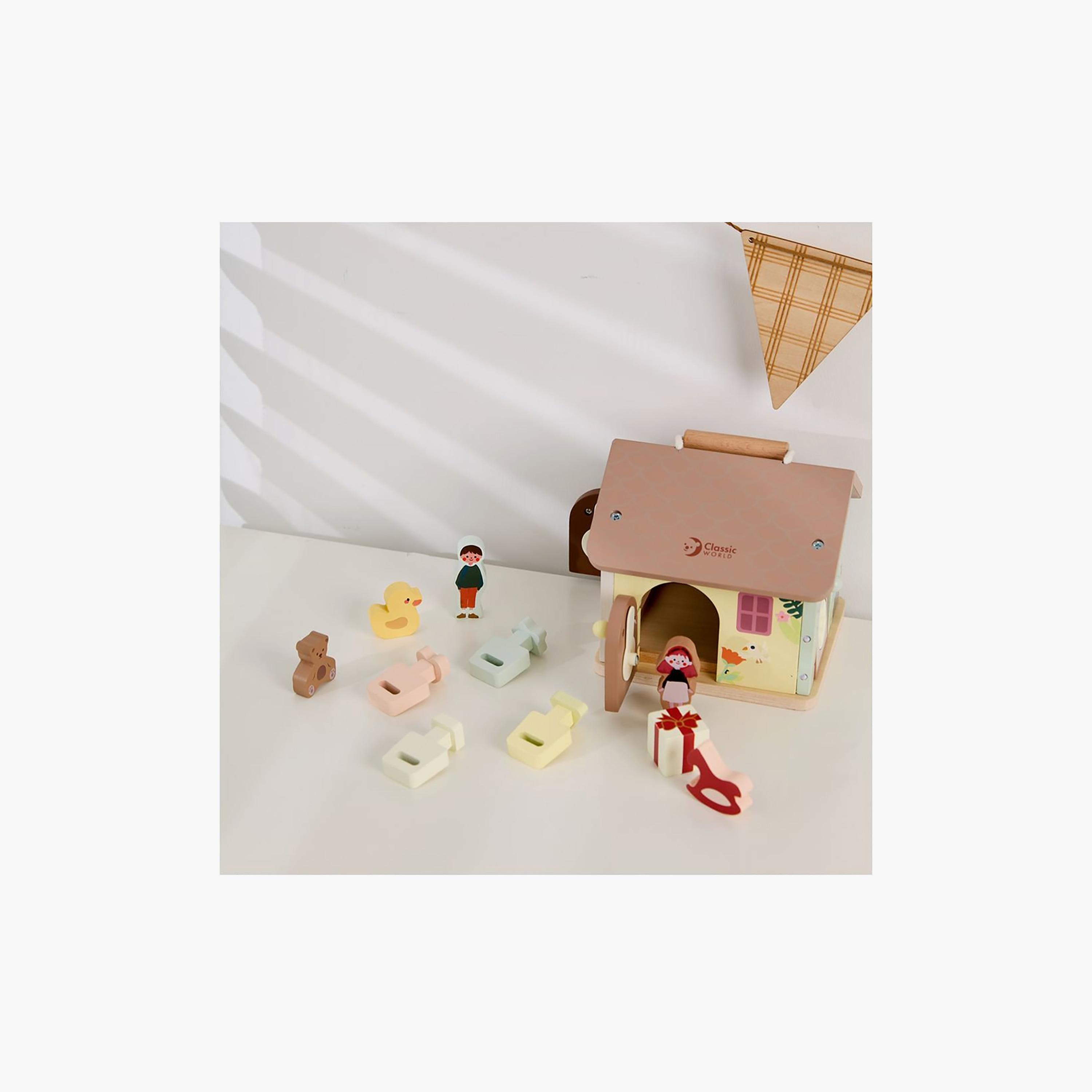 Classic World 11-Piece Wooden Locking House Playset-toys-babyandtoddlertoys-learningtoys-image-3
