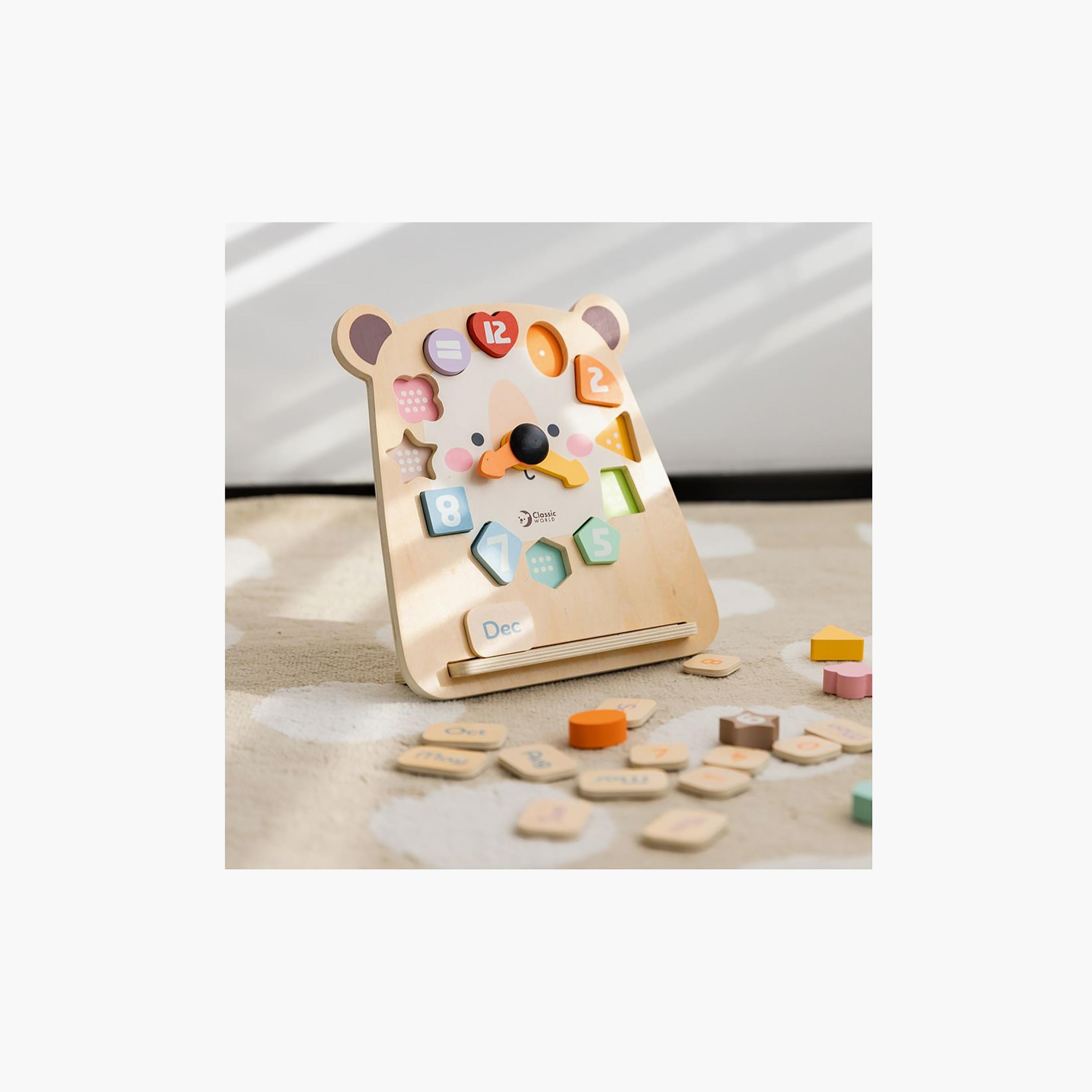 Classic World 30-Piece Wooden Tic-Tac Bear Clock Playset-toys-babyandtoddlertoys-learningtoys-image-5