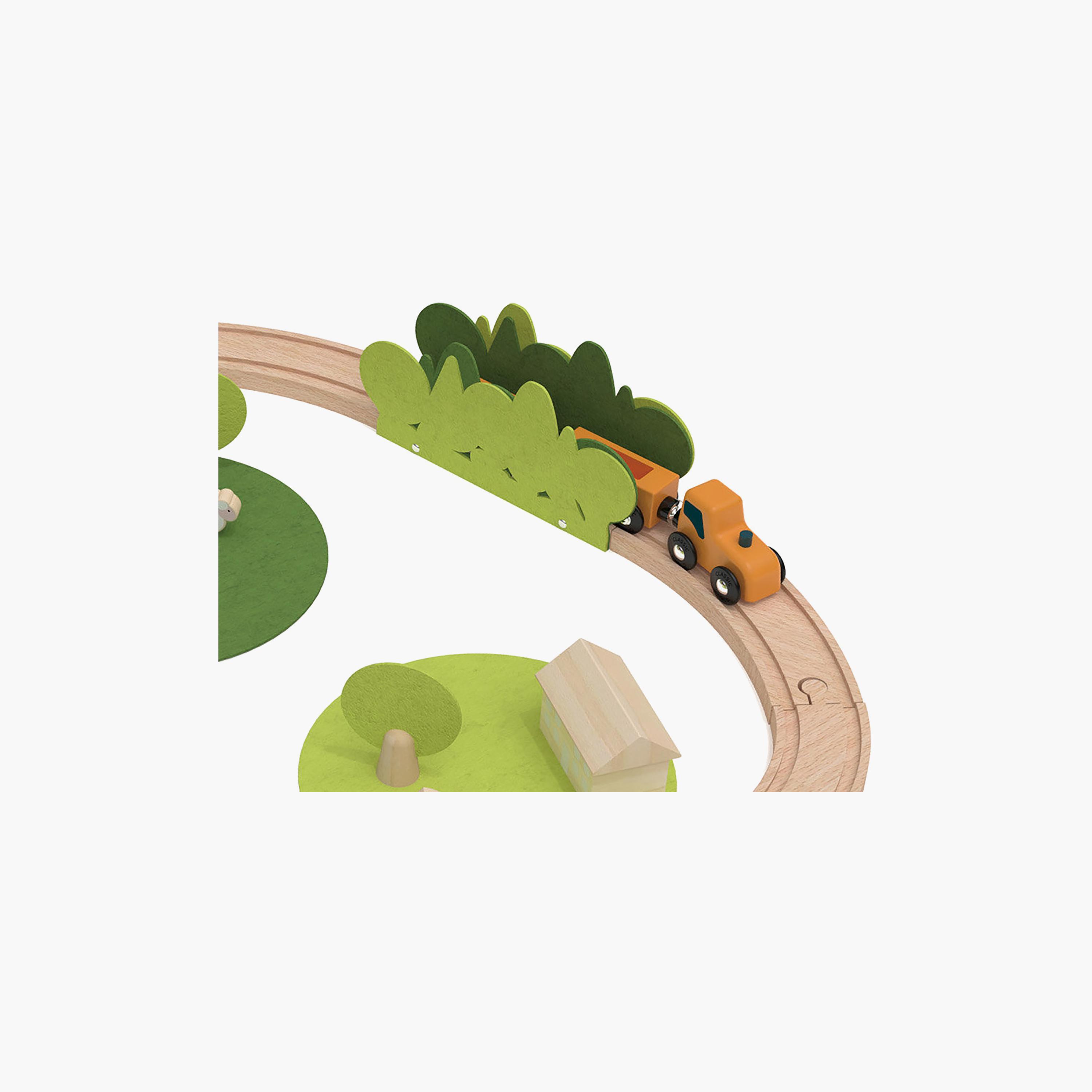 طقم قطار خشبي طبيعي جديد 100 قطعة من كلاسيك ورلد-toys-playvehicles-trainsandbuses-image-3