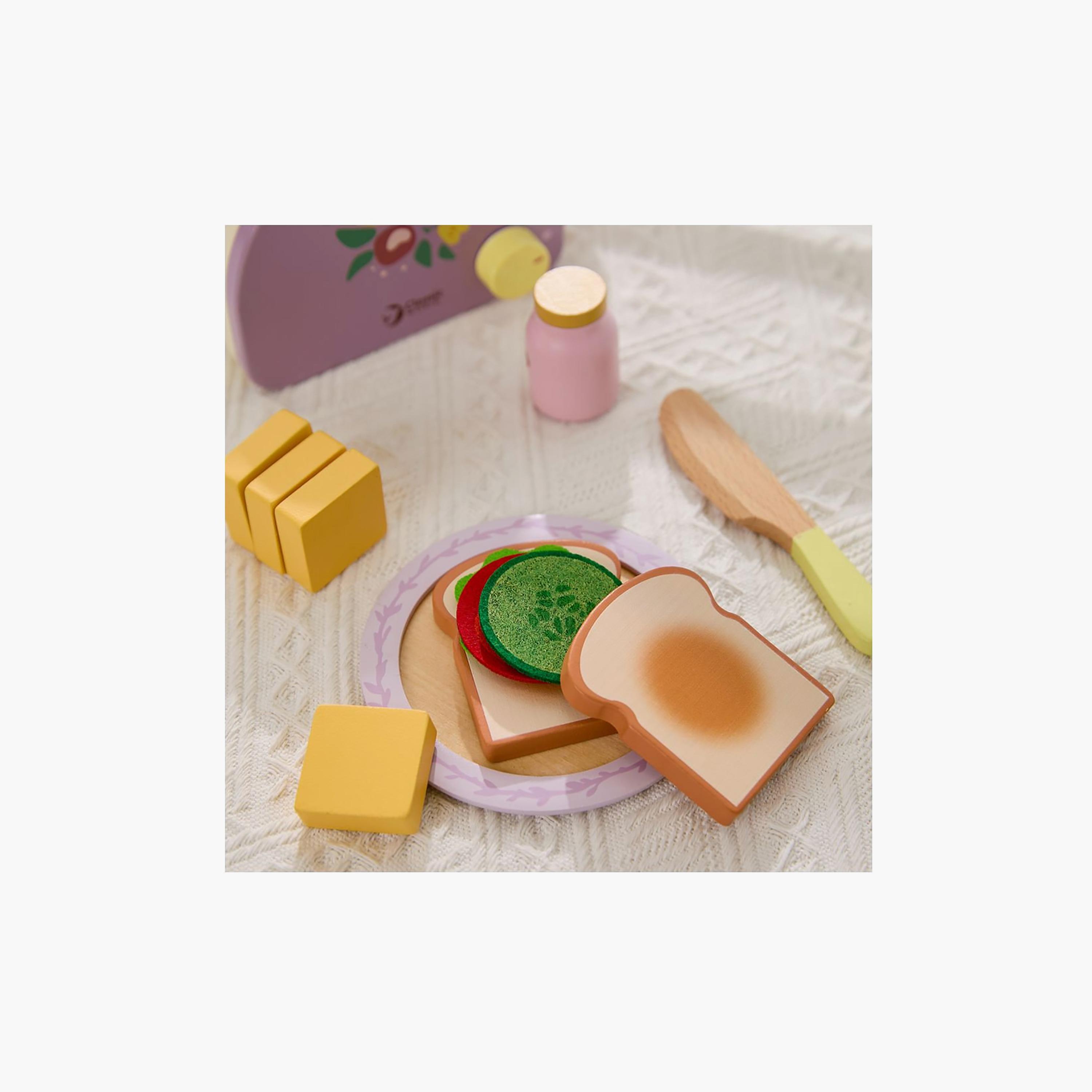 طقم توستر خشبي جريس بـ13 قطعة من كلاسيك وورلد-toys-roleplay-kitchensets-image-4