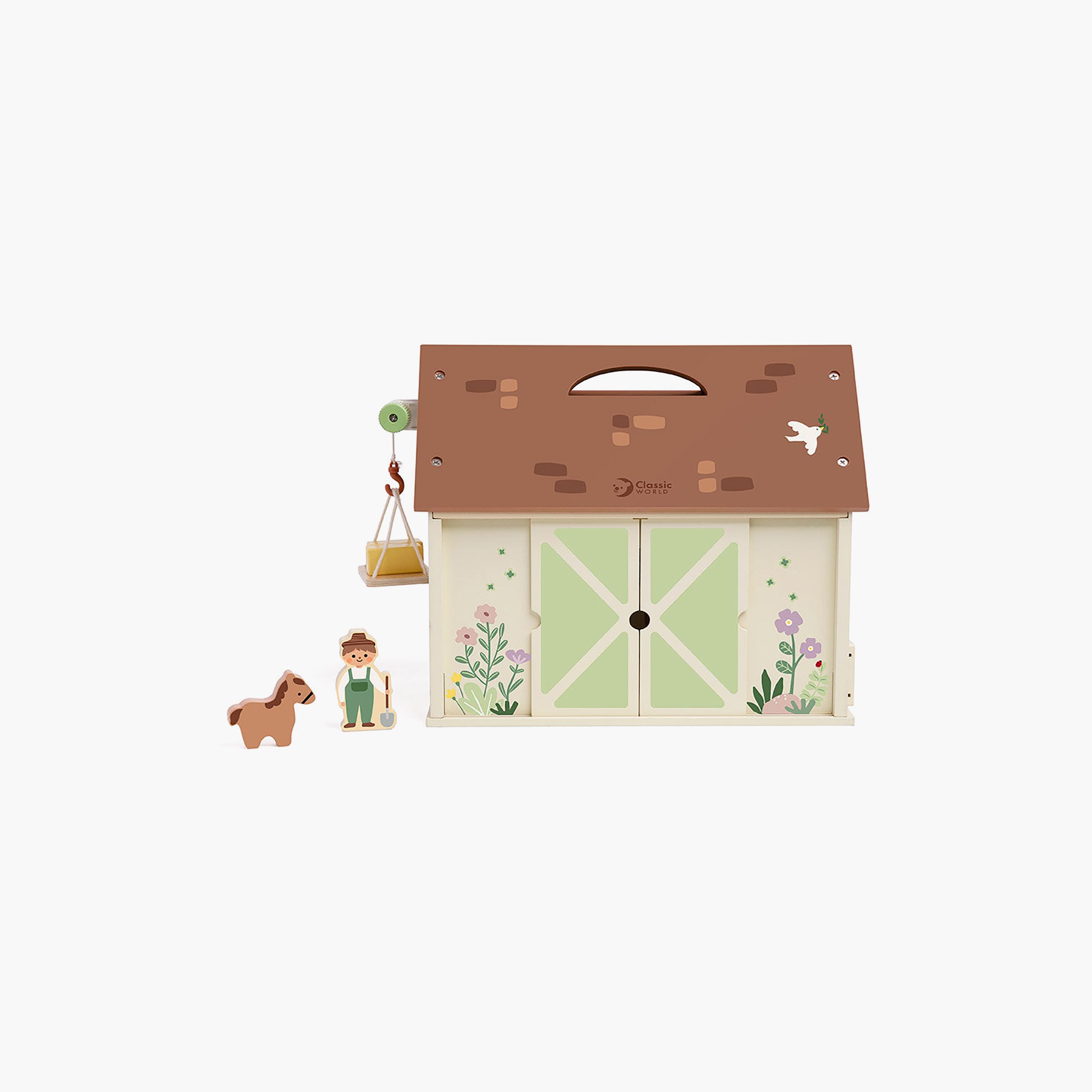 Classic World 17-Piece Wooden Vintage Farm Playset-toys-babyandtoddlertoys-learningtoys-image-1