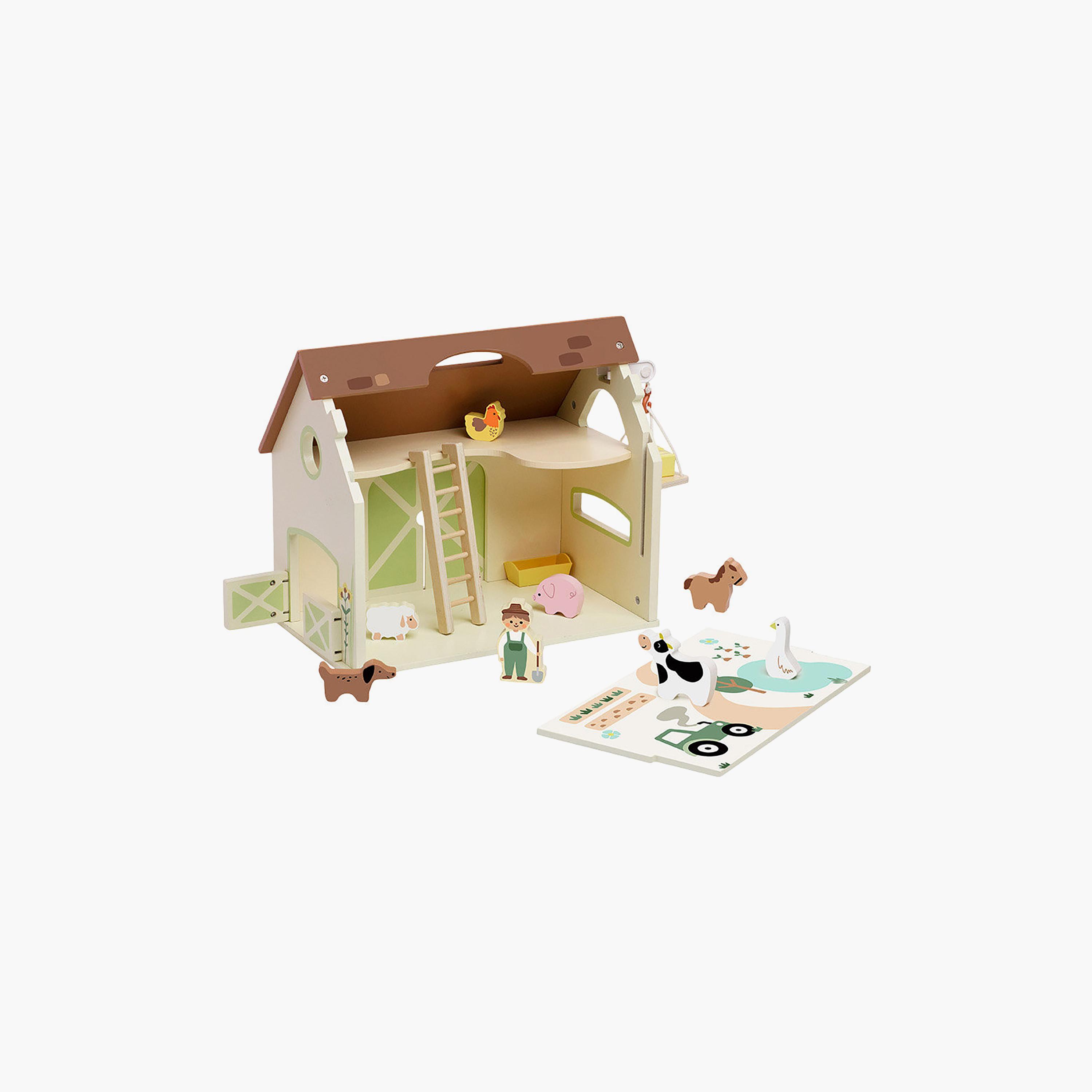 Classic World 17-Piece Wooden Vintage Farm Playset-toys-babyandtoddlertoys-learningtoys-image-2
