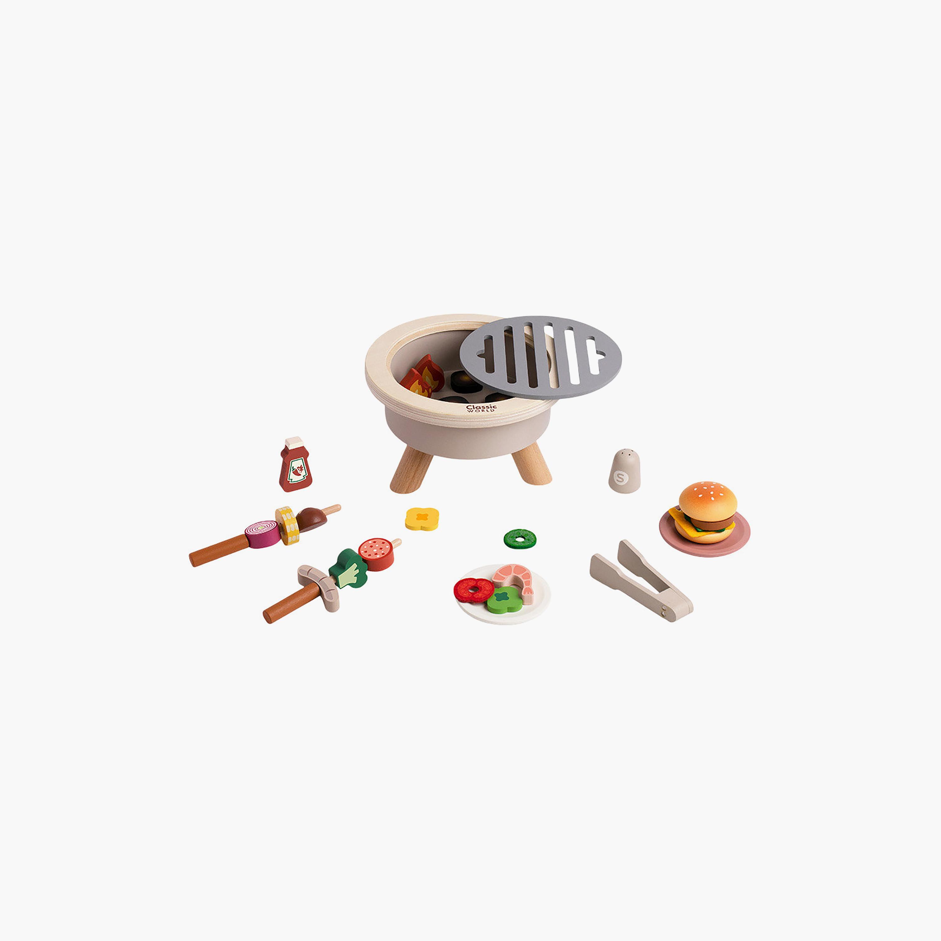 طقم شواء خشبي 30 قطعة من كلاسيك ورلد-toys-roleplay-playfoods-image-2