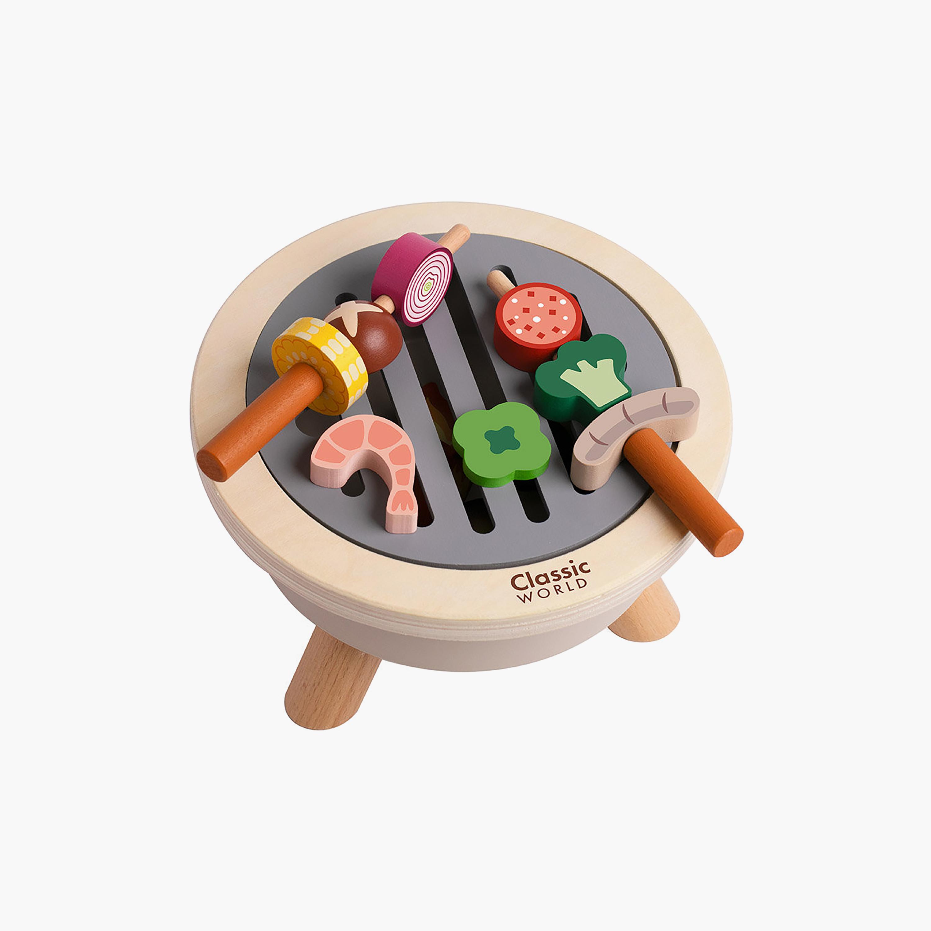 طقم شواء خشبي 30 قطعة من كلاسيك ورلد-toys-roleplay-playfoods-image-4