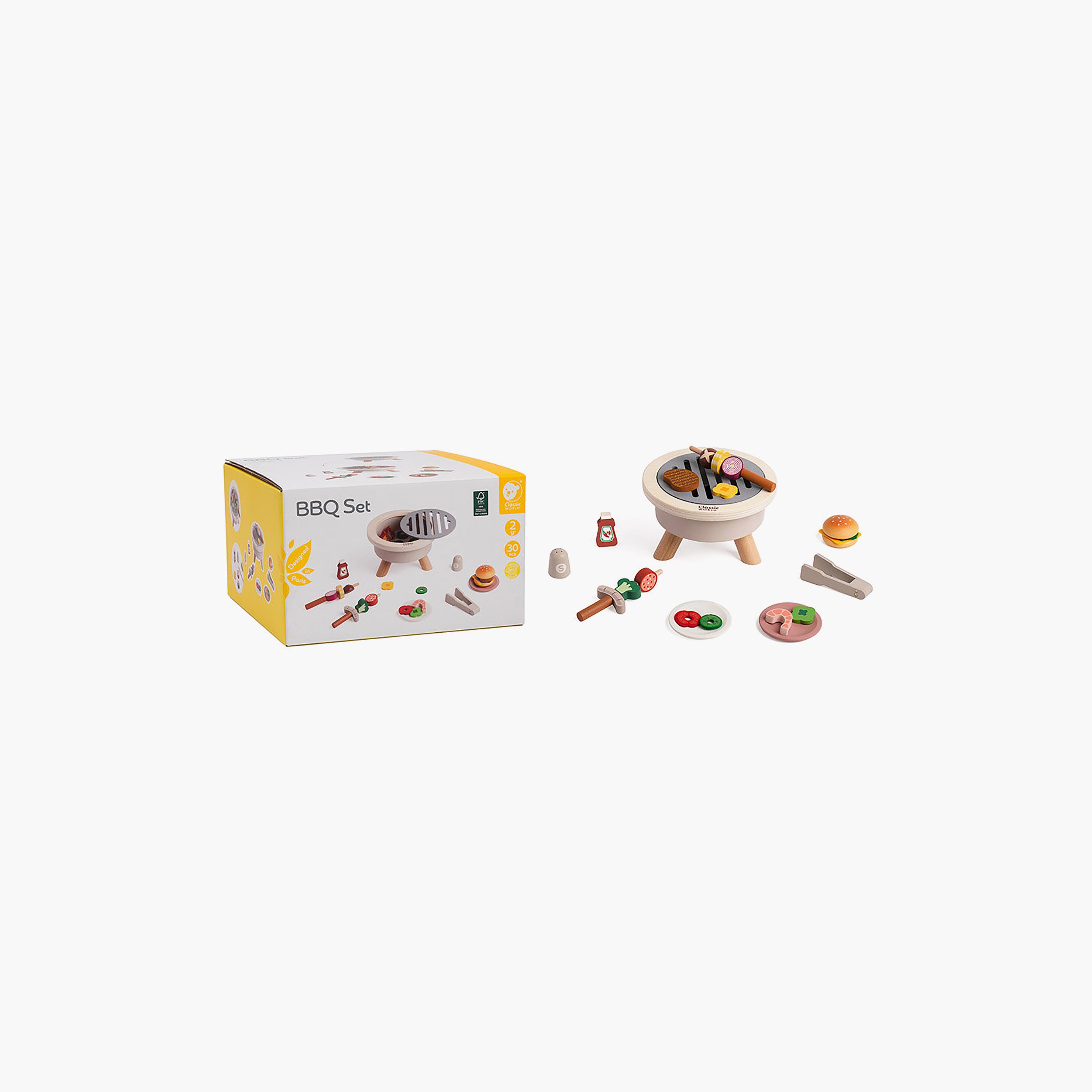 طقم شواء خشبي 30 قطعة من كلاسيك ورلد-toys-roleplay-playfoods-image-8