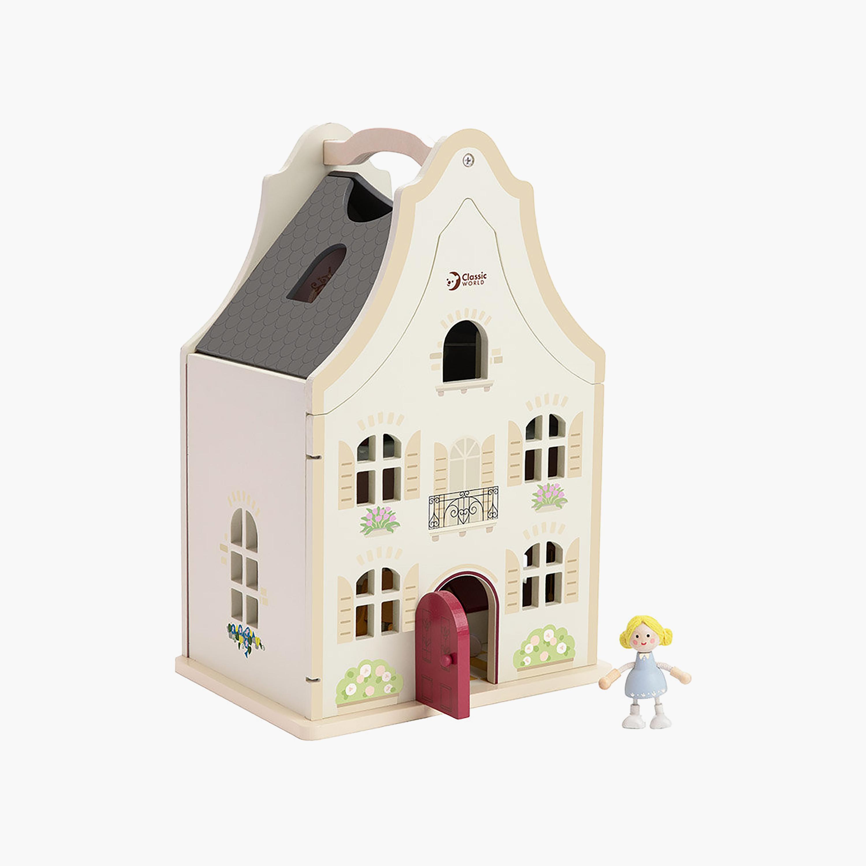 طقم بيت دمى خشبي مريح 24 قطعة من كلاسيك وورلد-toys-dollsandplaysets-dollhouses-image-2