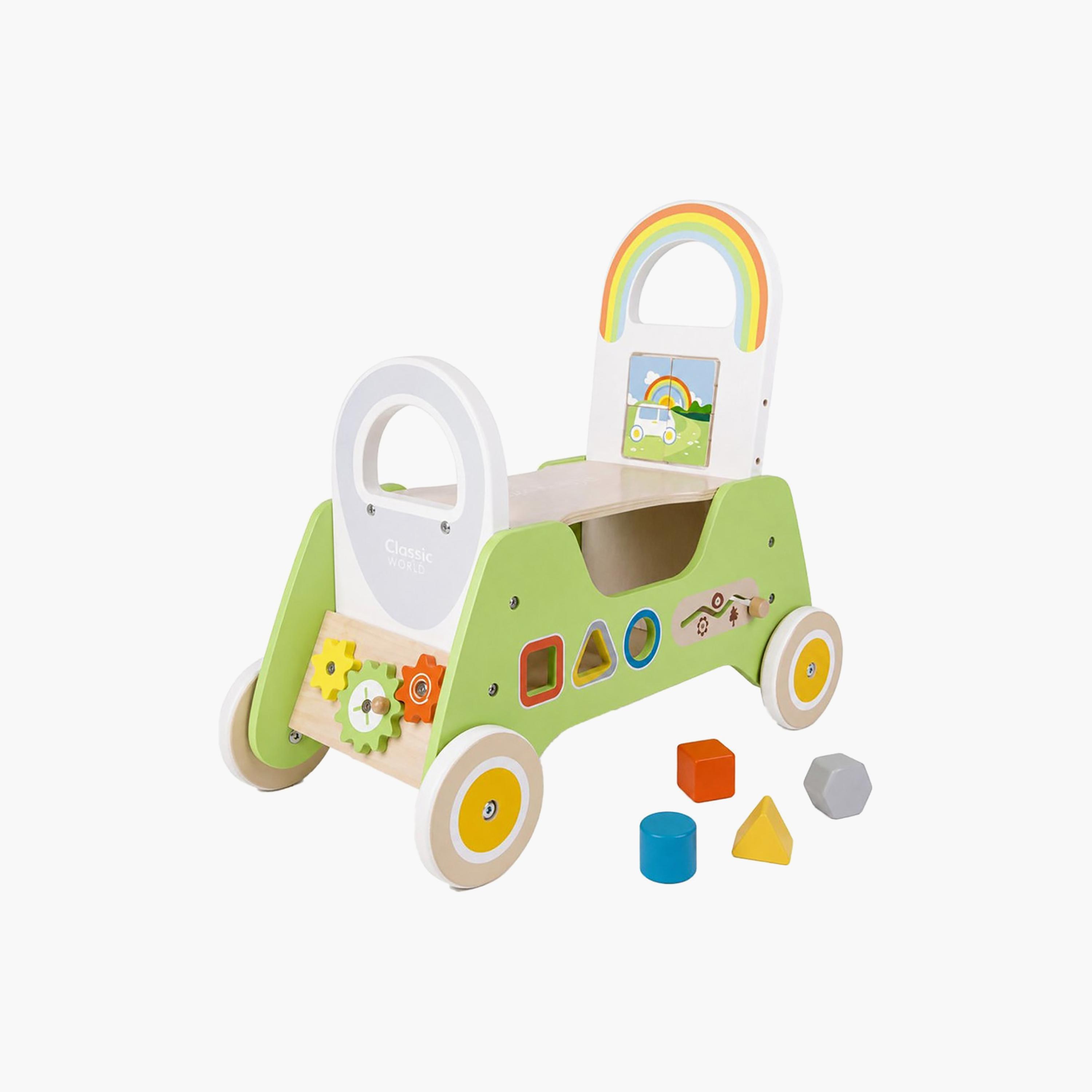 دراجة ومشاية خشبية 2 في 1 مكونة من 5 قطع من كلاسيك وورلد-toys-babyandtoddlertoys-learningtoys-image-1
