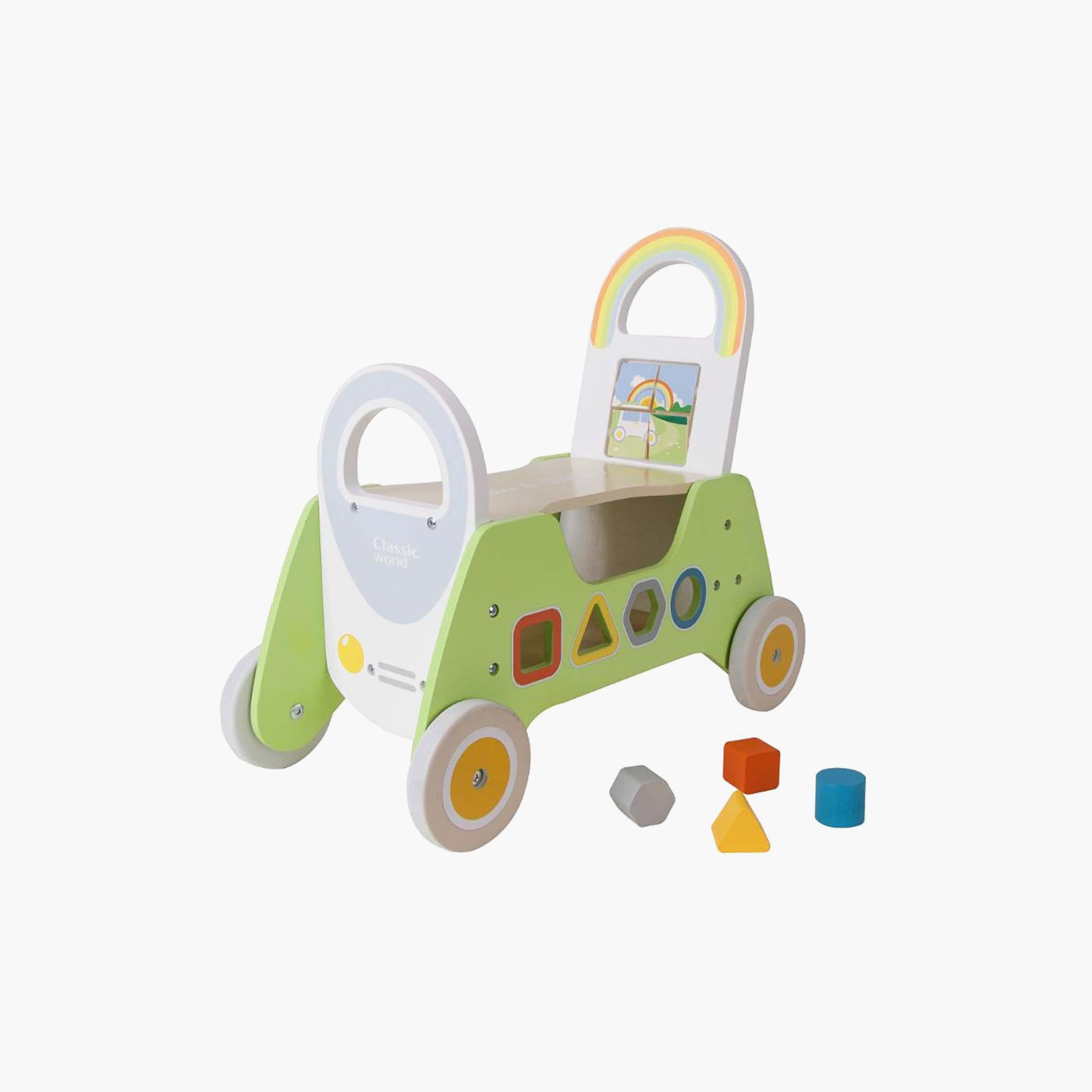 دراجة ومشاية خشبية 2 في 1 مكونة من 5 قطع من كلاسيك وورلد-toys-babyandtoddlertoys-learningtoys-image-3