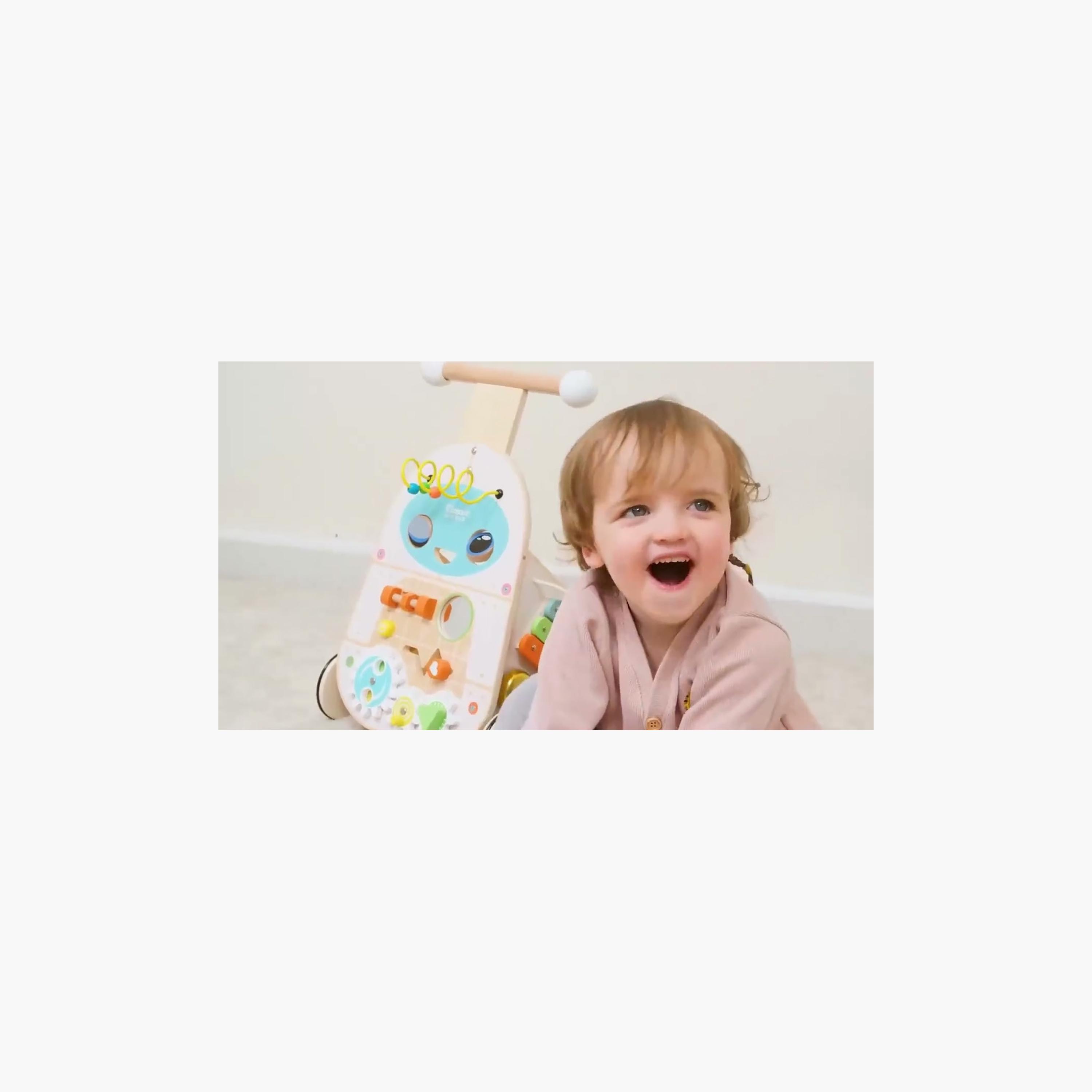 Classic World Wooden Robot Activity Walker with Blocks-baby-infantactivity-walkers-image-5