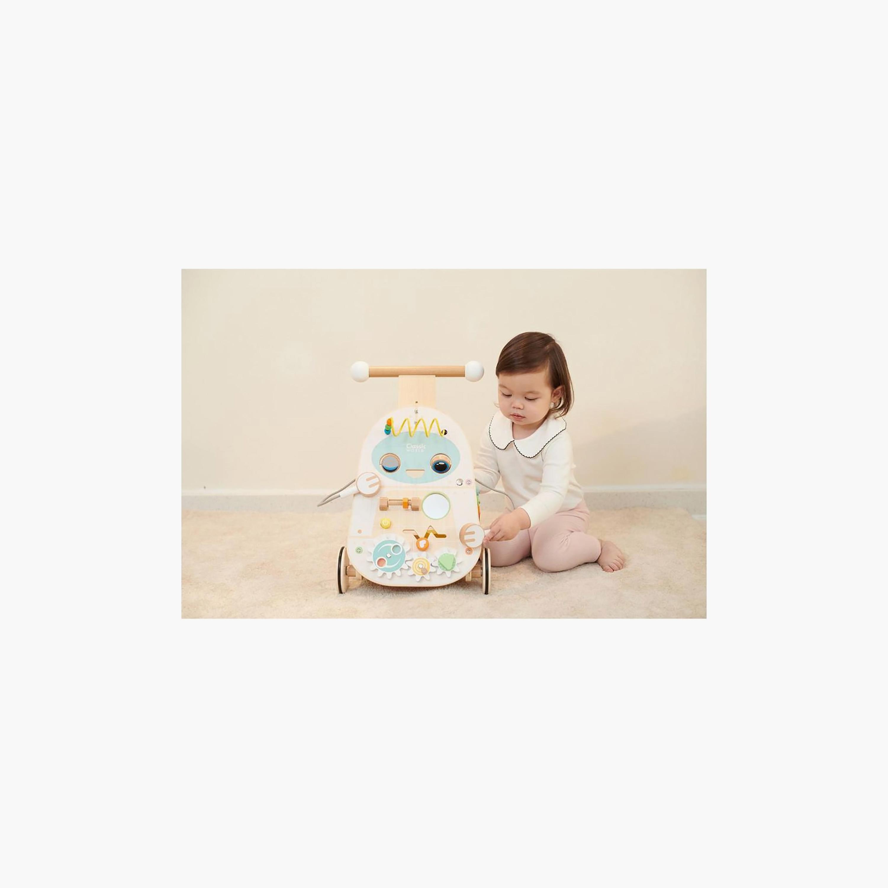 Classic World Wooden Robot Activity Walker with Blocks-baby-infantactivity-walkers-image-6