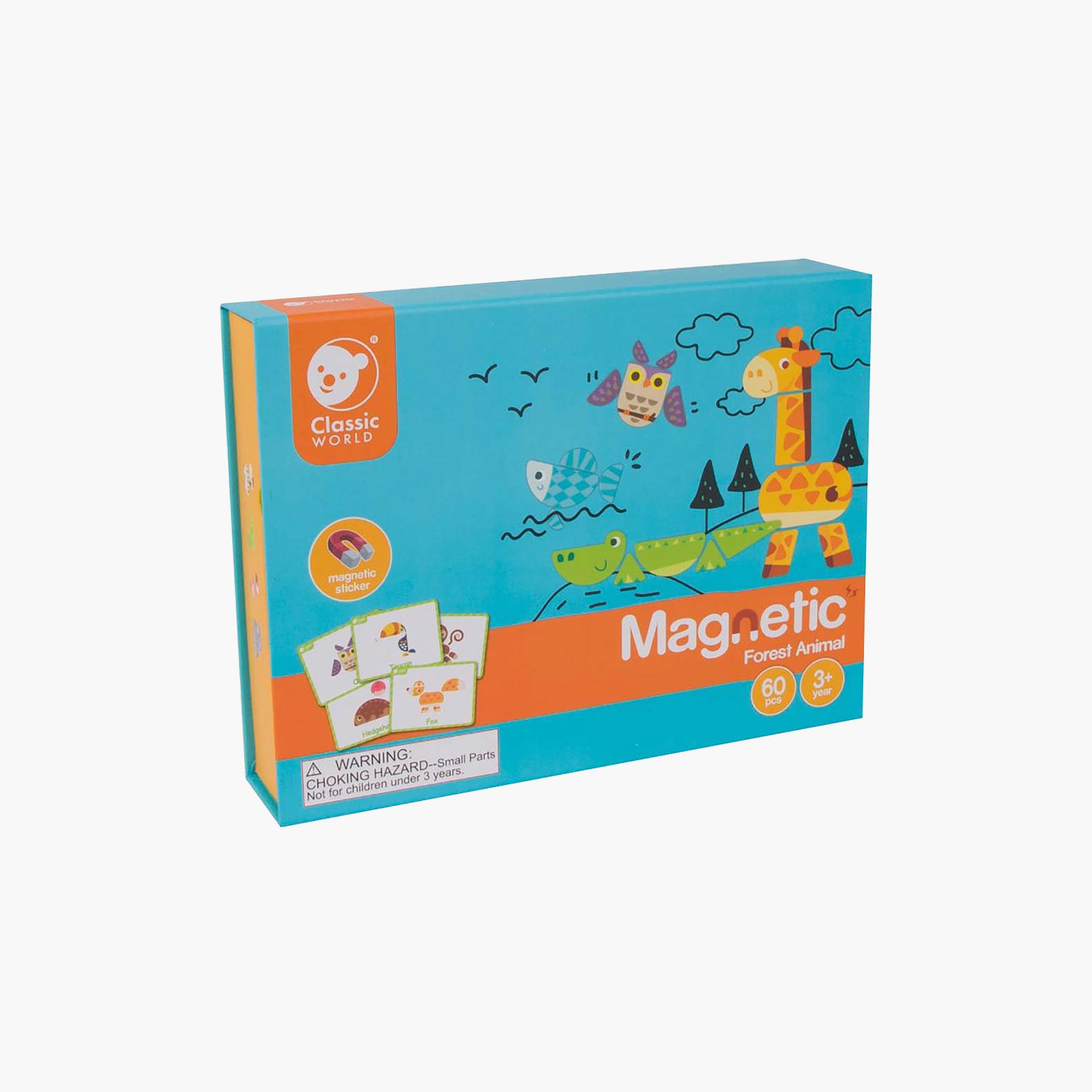 طقم ألغاز مغناطيسي بتصميم حيوانات الغابة من كلاسيك ورلد-toys-babyandtoddlertoys-learningtoys-image-2