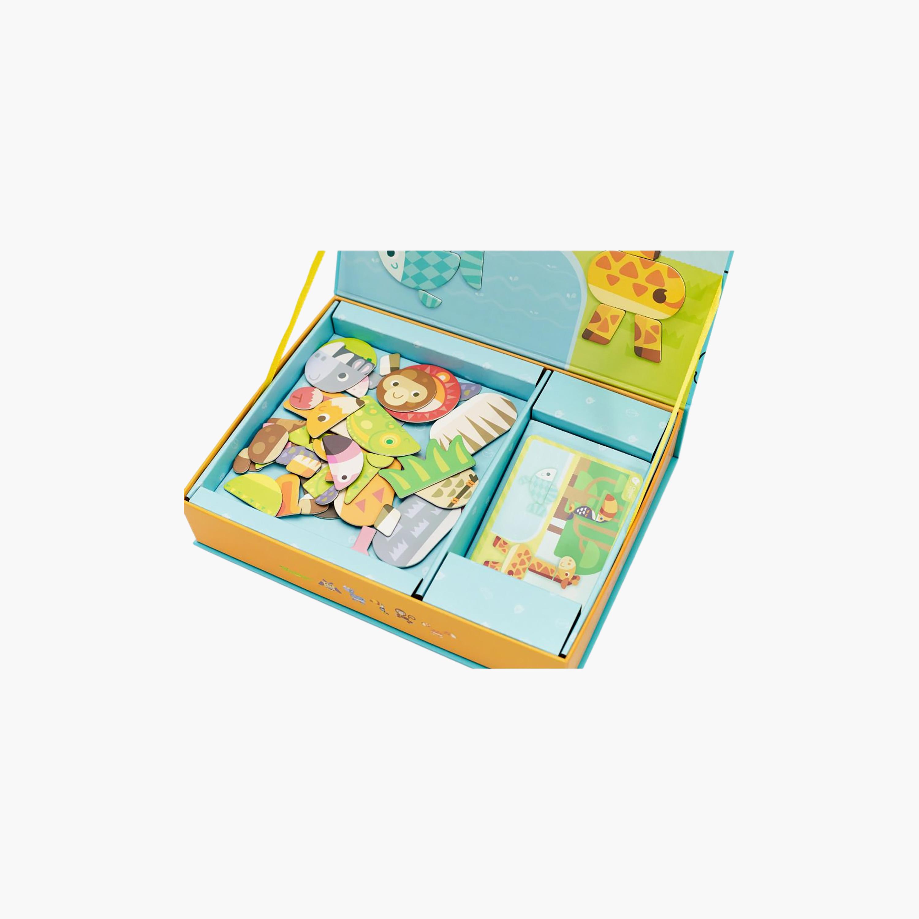 طقم ألغاز مغناطيسي بتصميم حيوانات الغابة من كلاسيك ورلد-toys-babyandtoddlertoys-learningtoys-image-6