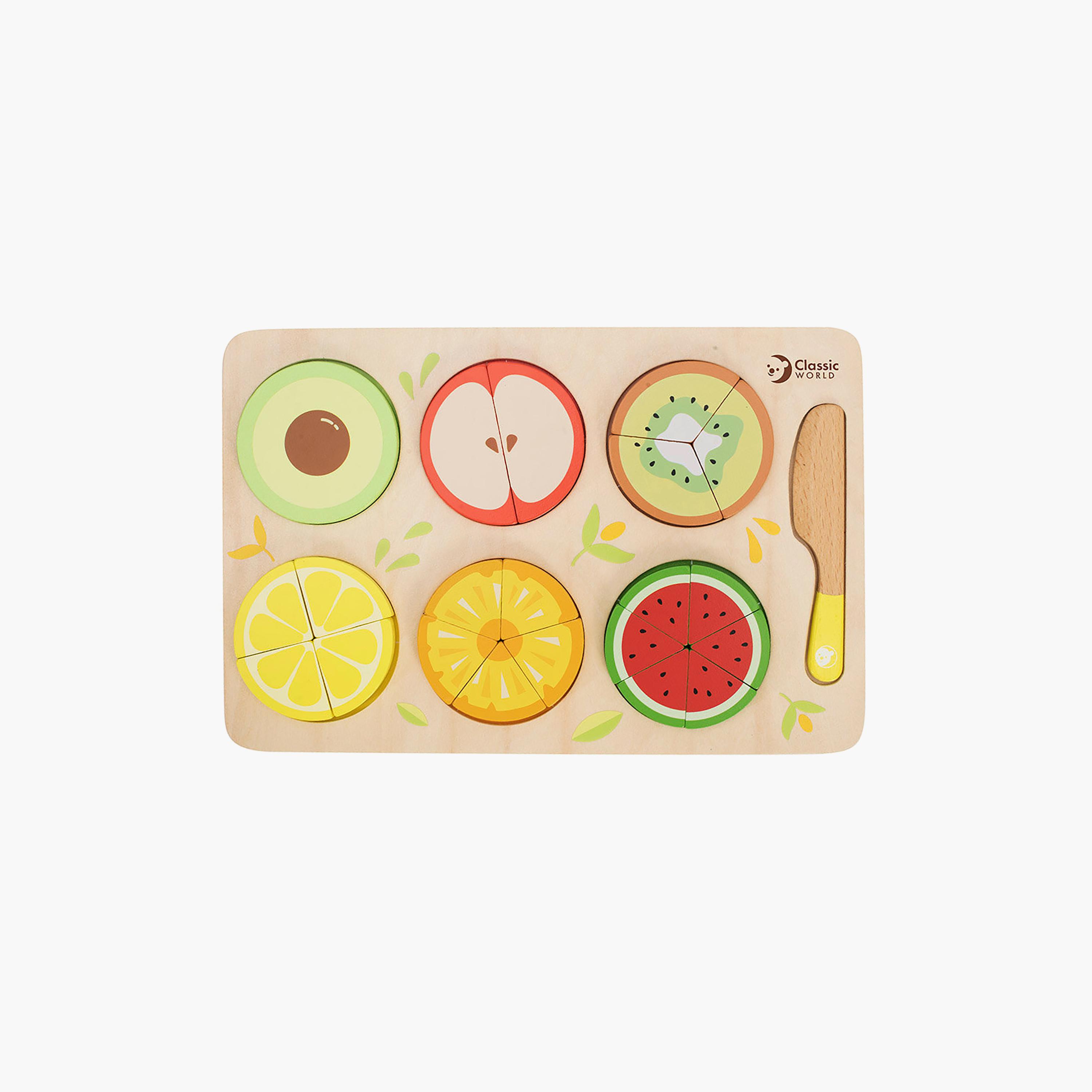 لعبة فواكه خشبية للكسور من كلاسيك وورلد-toys-babyandtoddlertoys-learningtoys-image-1