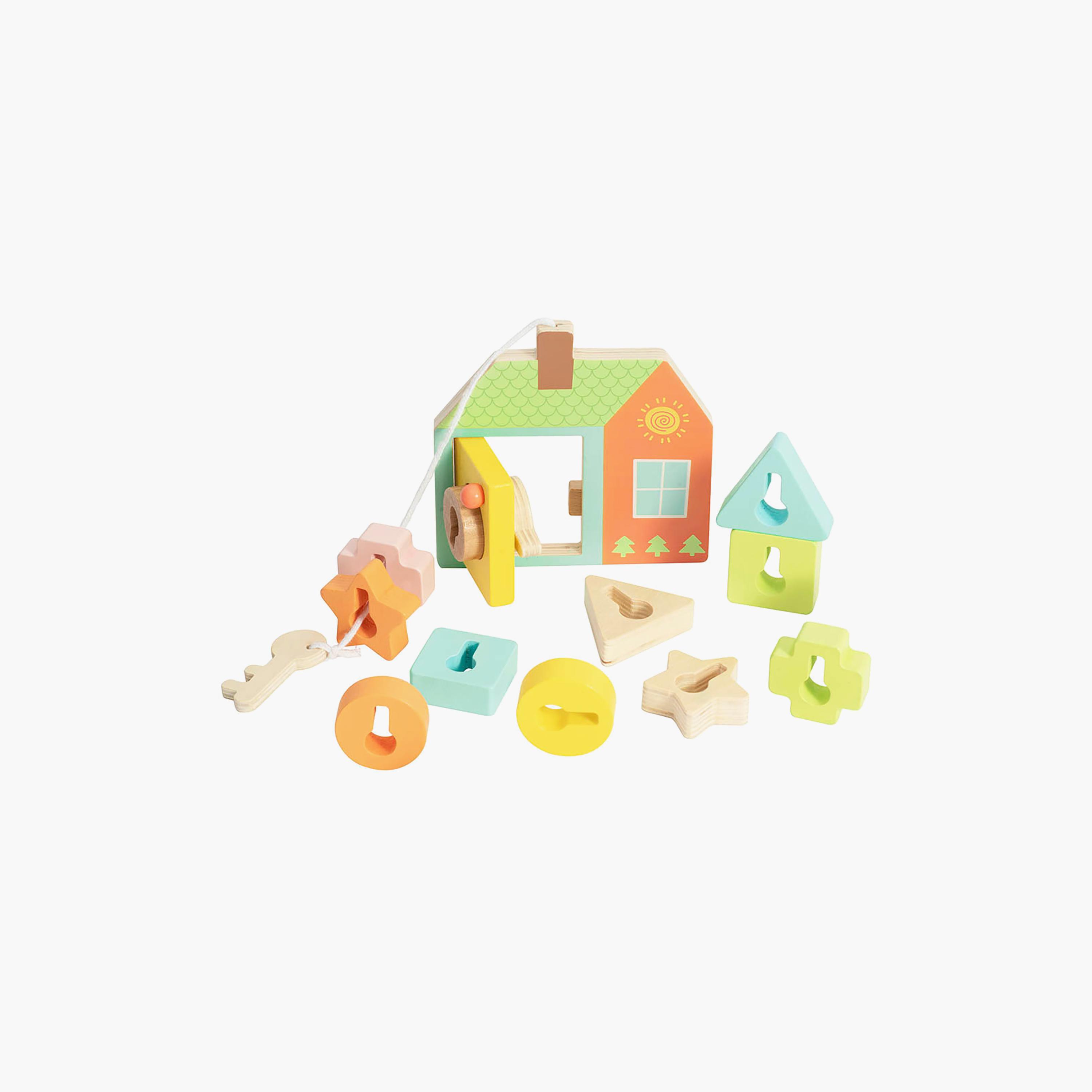 مجموعة لعب أبواب خشبية بأقفال 11 قطعة من كلاسيك وورلد-toys-babyandtoddlertoys-shapesorters-image-1