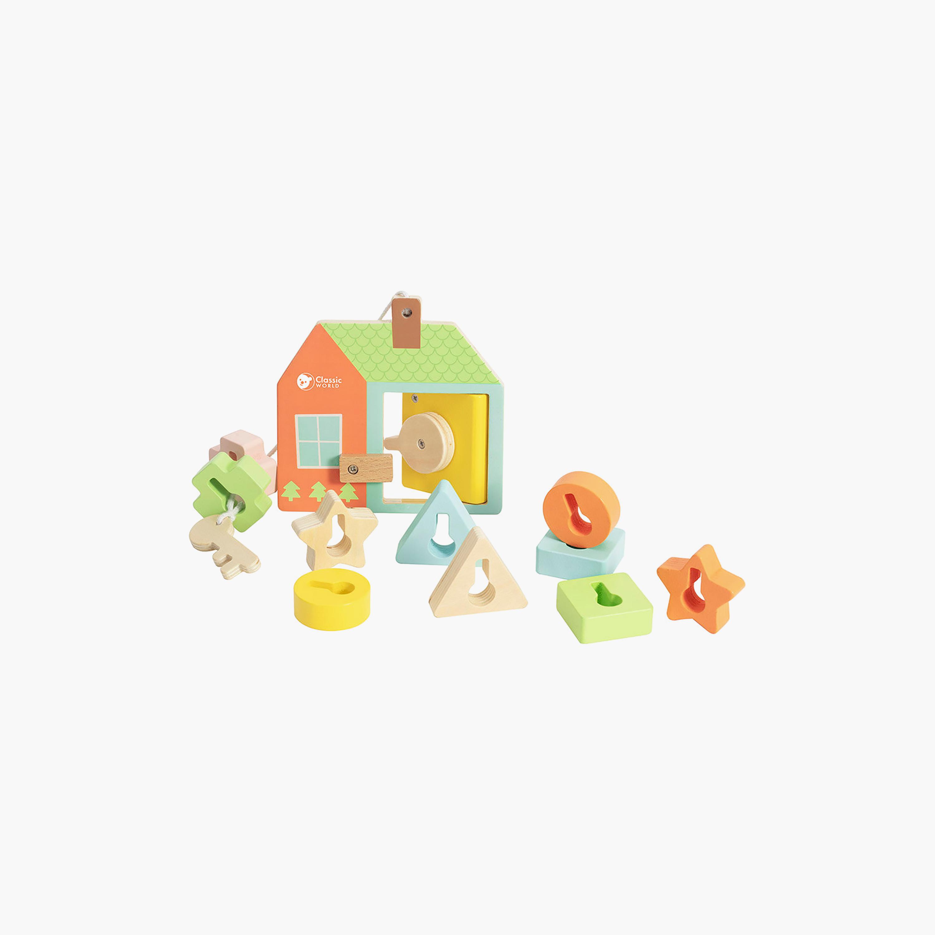 مجموعة لعب أبواب خشبية بأقفال 11 قطعة من كلاسيك وورلد-toys-babyandtoddlertoys-shapesorters-image-2