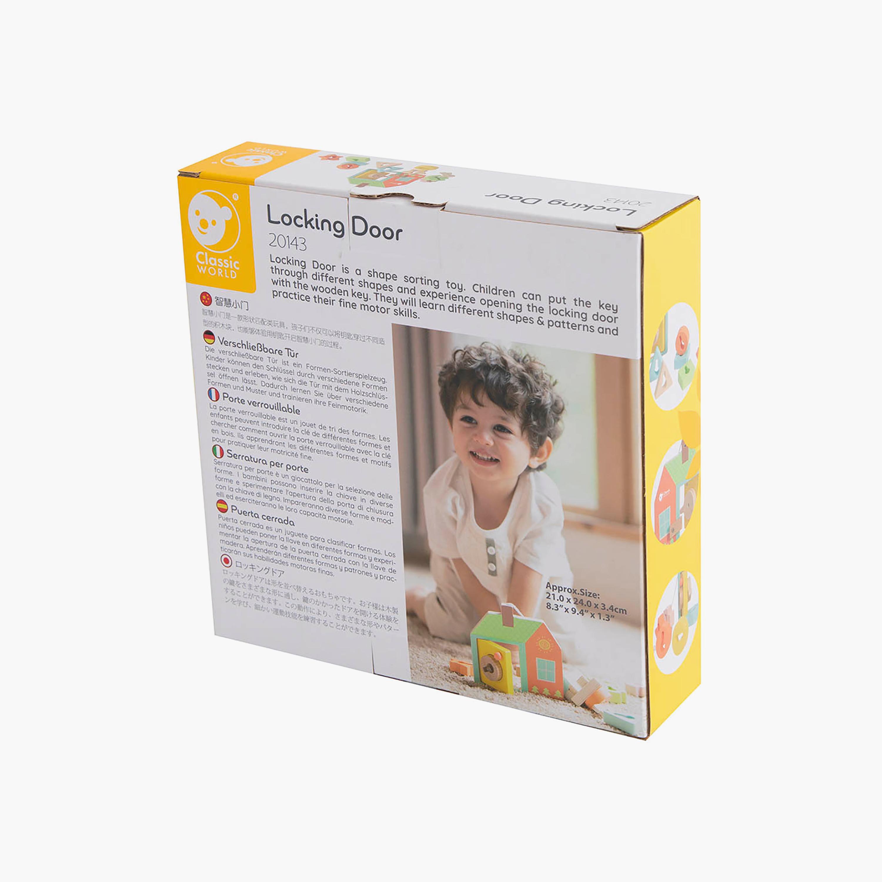 مجموعة لعب أبواب خشبية بأقفال 11 قطعة من كلاسيك وورلد-toys-babyandtoddlertoys-shapesorters-image-5