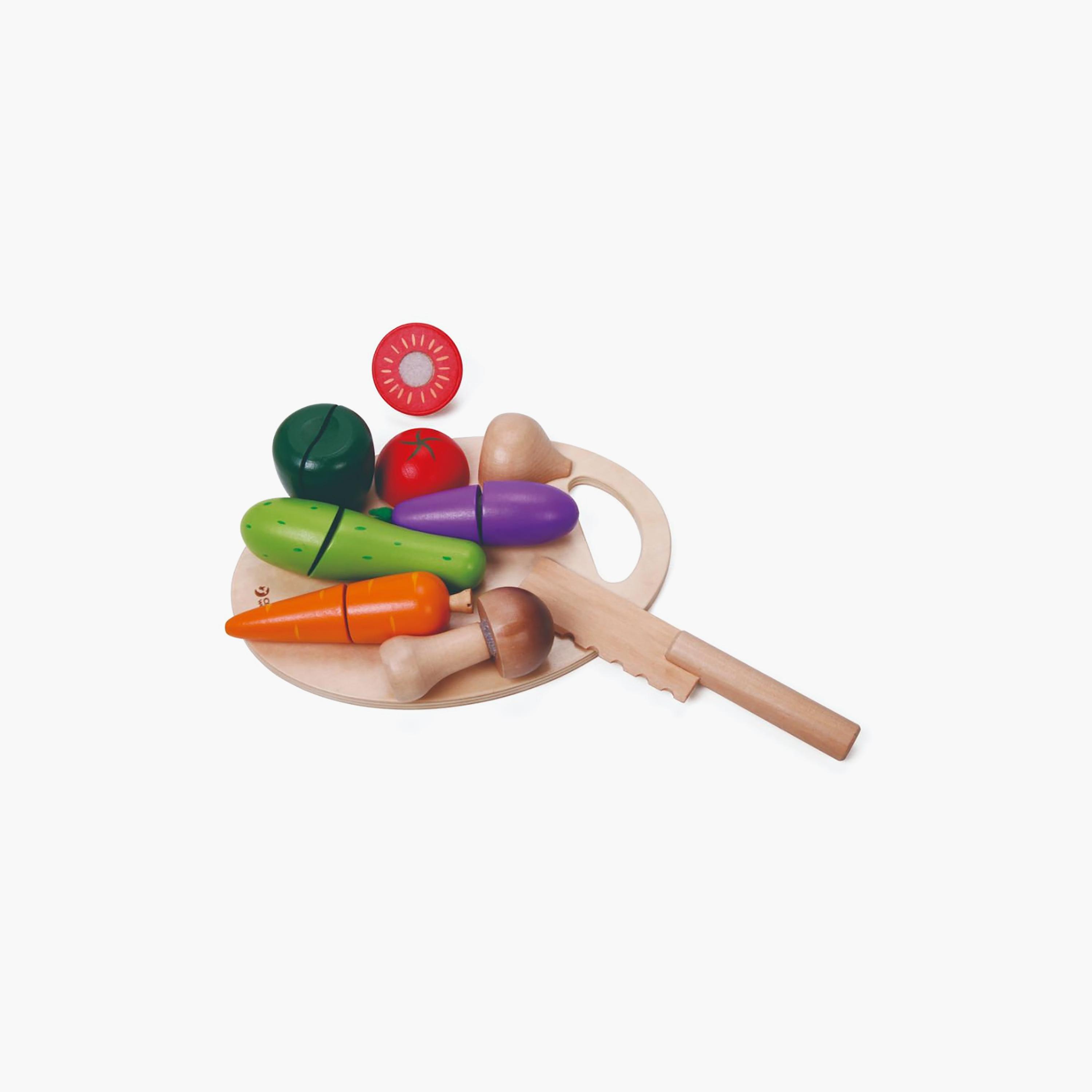 طقم لعب خضروات قطع خشبي 16 قطعة من كلاسيك وورلد-toys-roleplay-playfoods-image-2