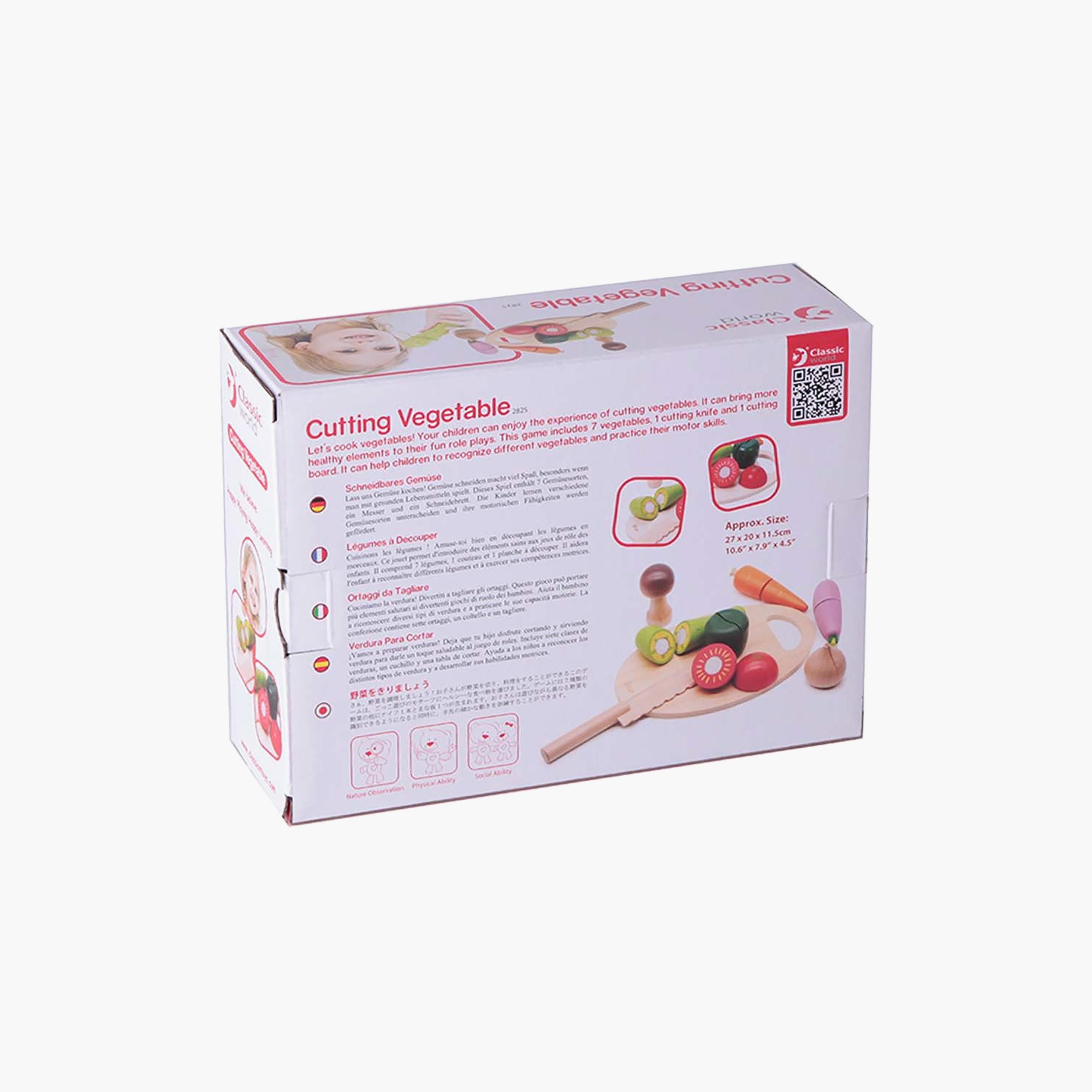 طقم لعب خضروات قطع خشبي 16 قطعة من كلاسيك وورلد-toys-roleplay-playfoods-image-5