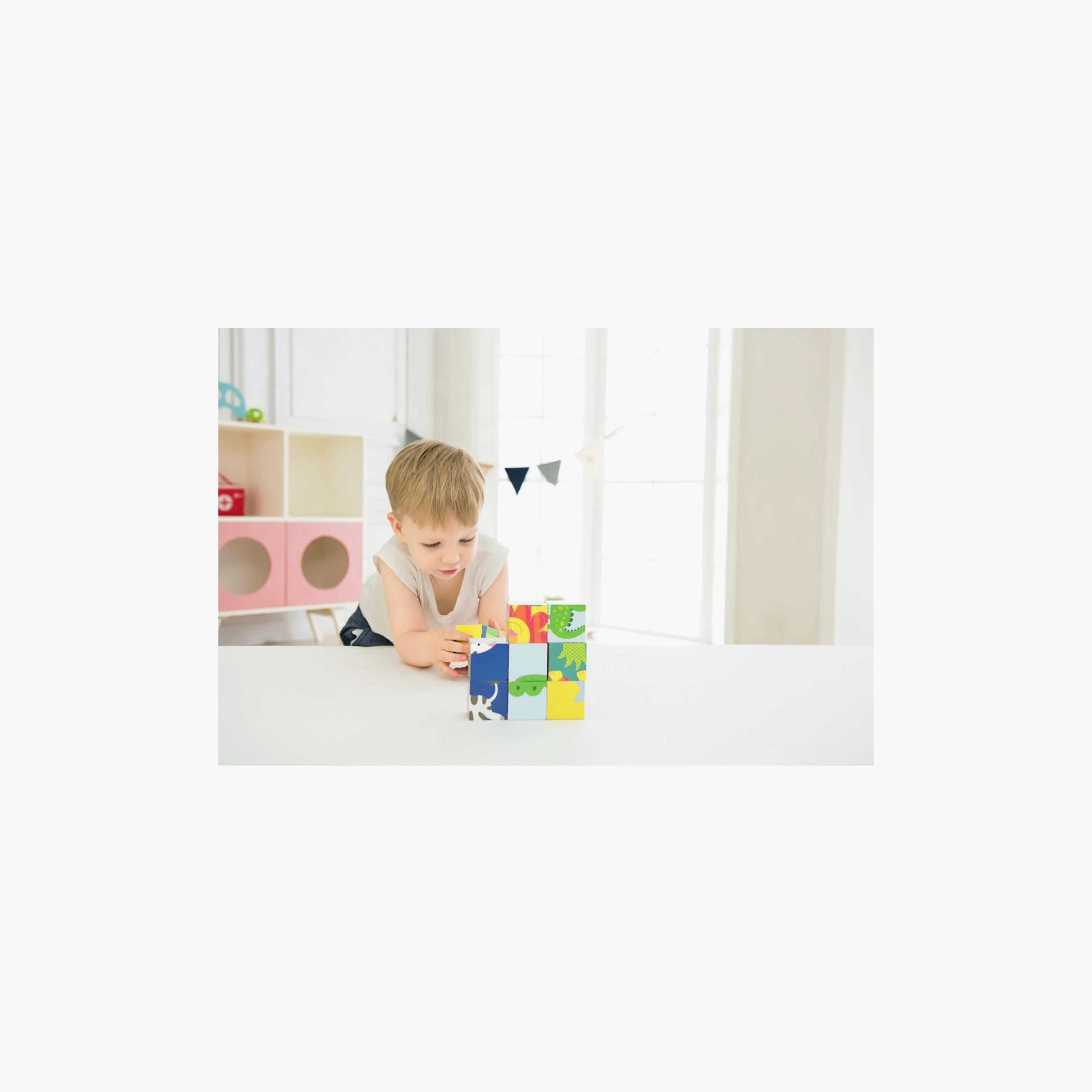 Classic World 9-Piece Wooden Wild Animal Block Puzzle Playset-toys-buildingblocks-blocks-image-3