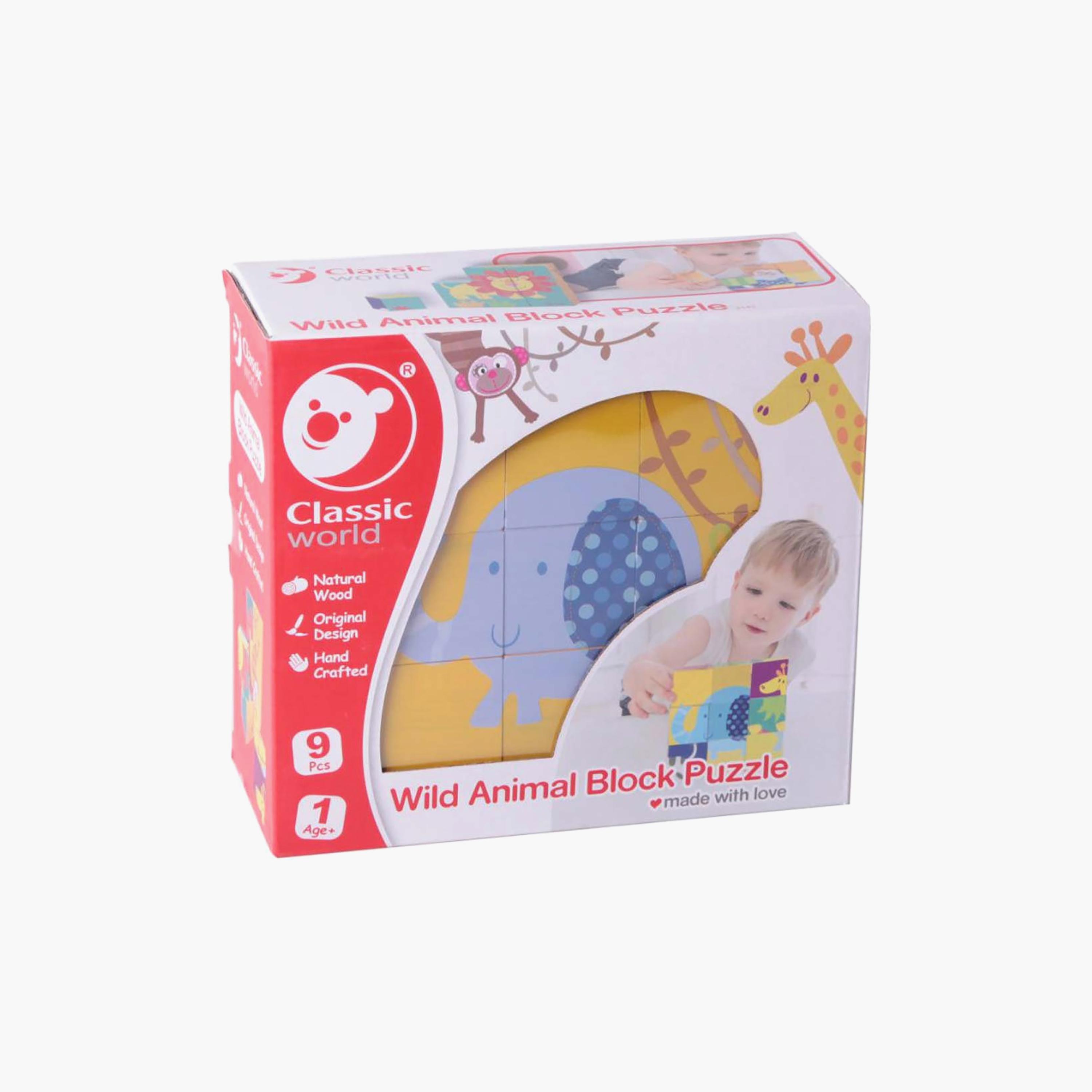 Classic World 9-Piece Wooden Wild Animal Block Puzzle Playset-toys-buildingblocks-blocks-image-4