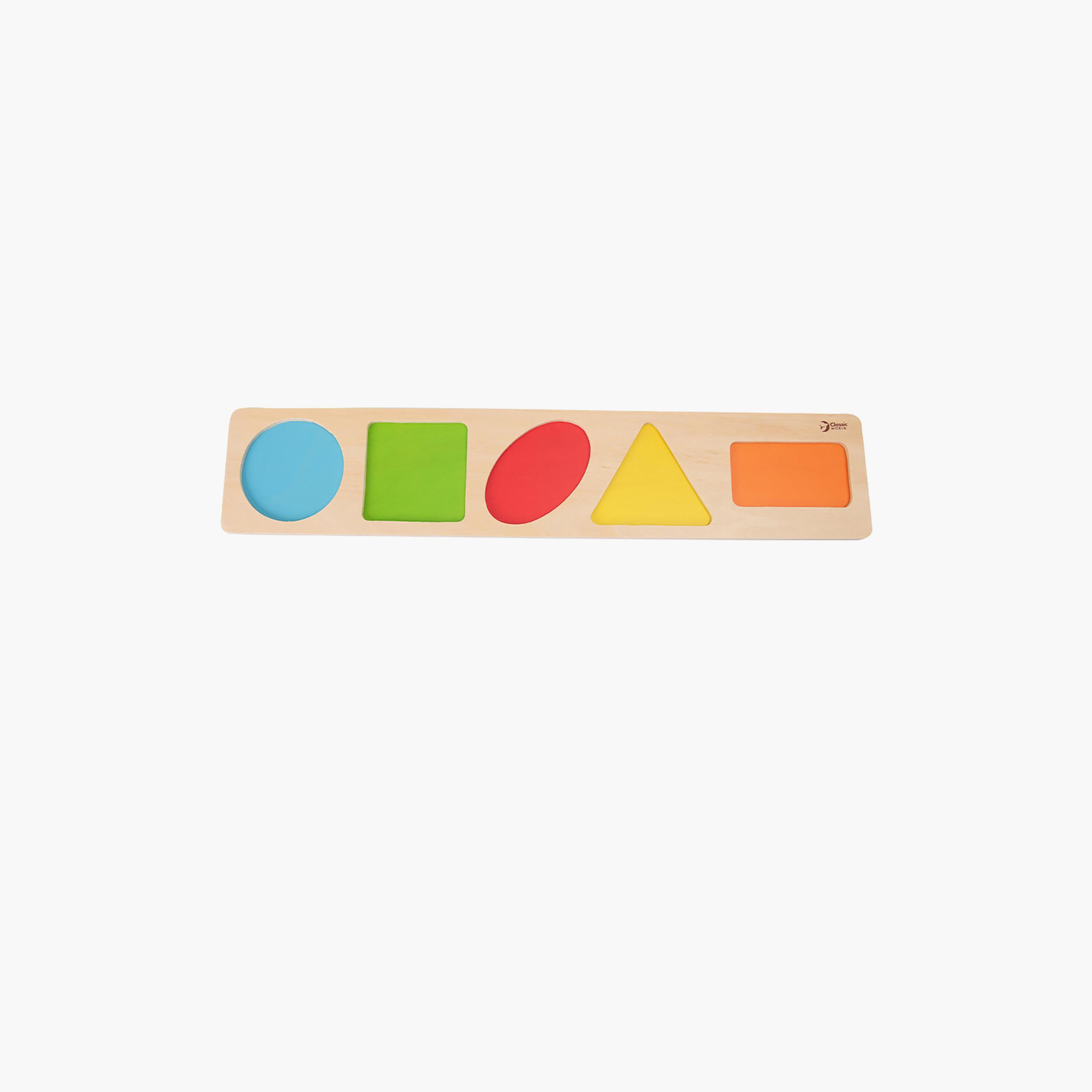 طقم ألغاز هندسية خشبية من 6 قطع من كلاسيك وورلد-toys-indoortoys-puzzles-image-1