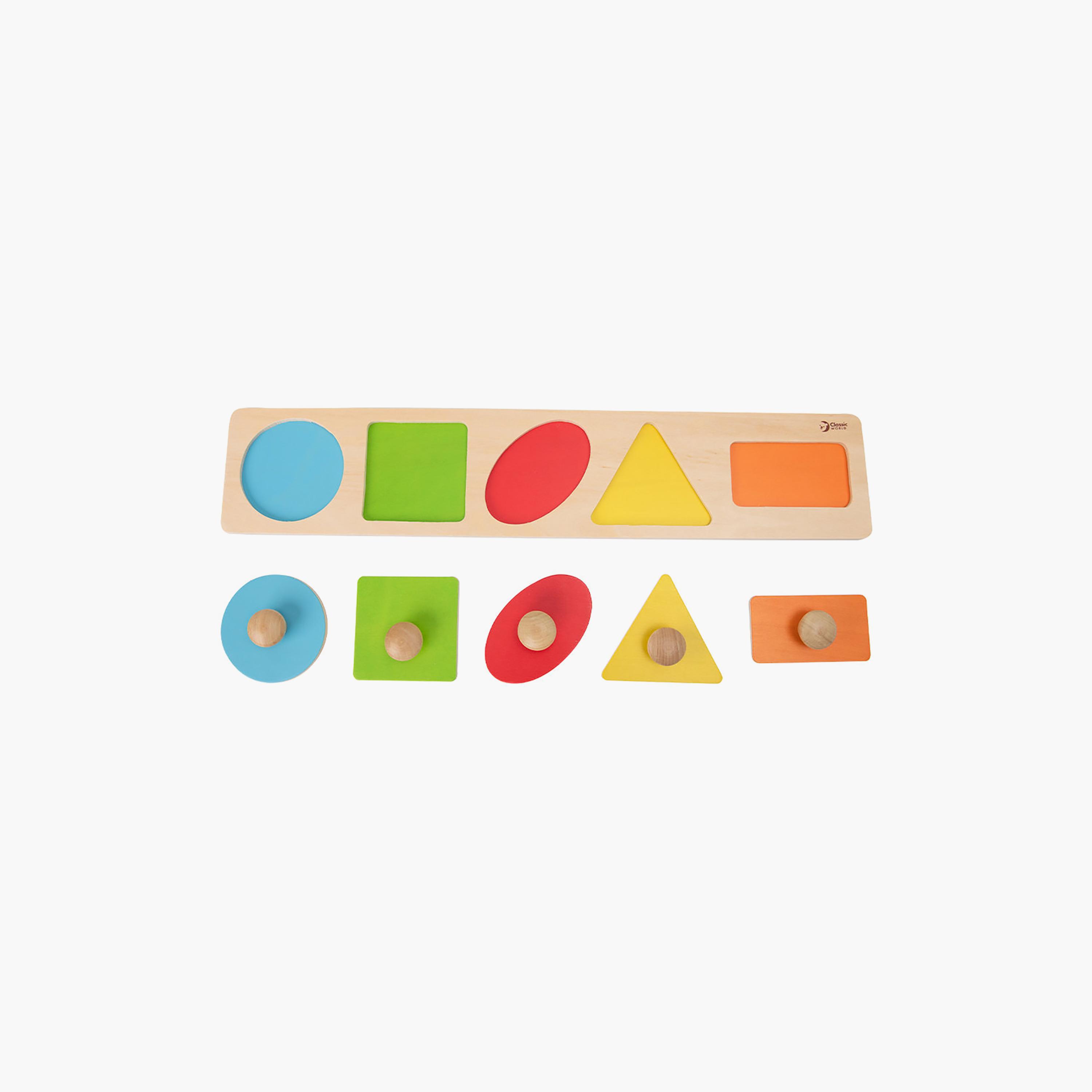 طقم ألغاز هندسية خشبية من 6 قطع من كلاسيك وورلد-toys-indoortoys-puzzles-image-2
