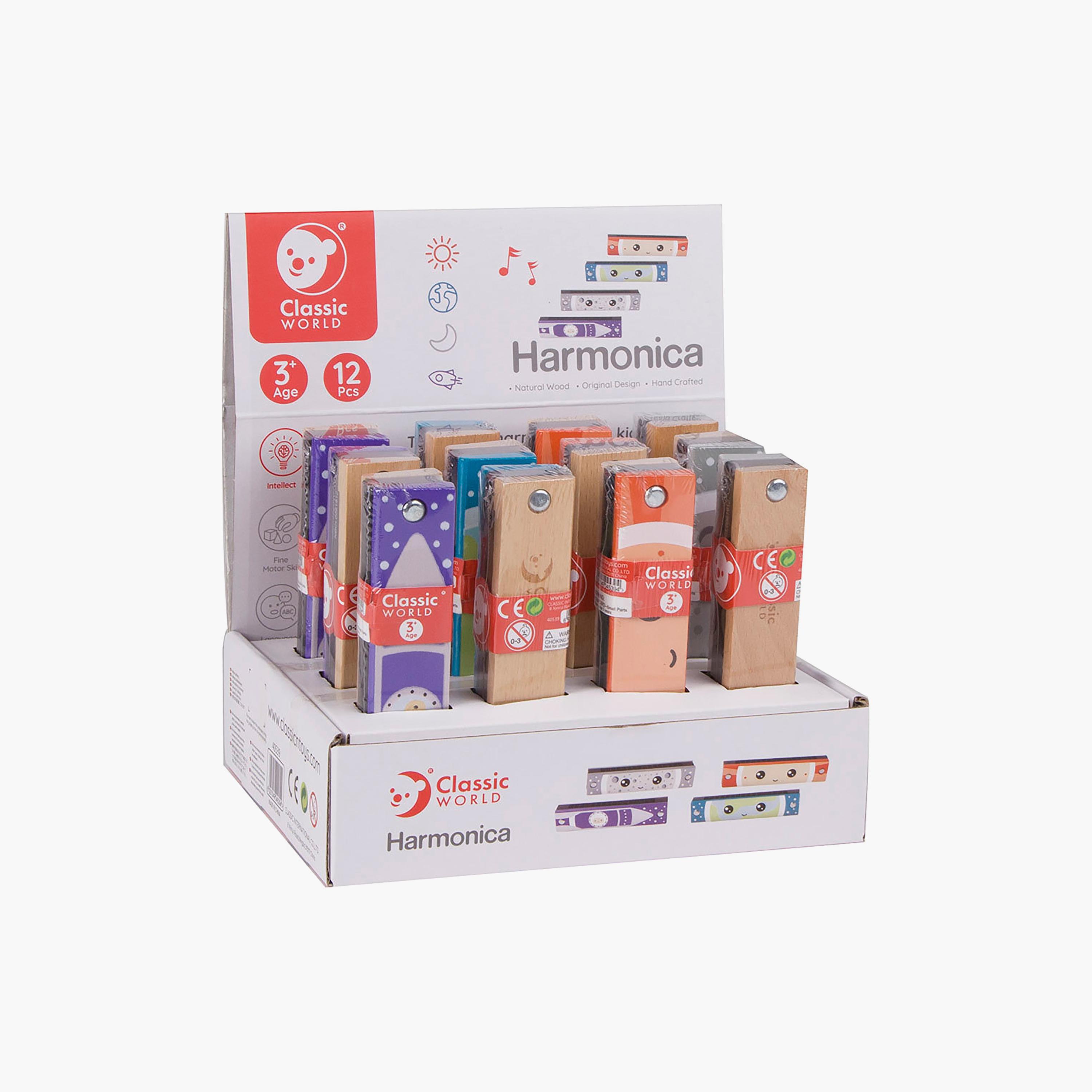 هارمونيكا خشبية موسيقية من كلاسيك ورلد - ألوان متعددة-toys-educational-musicaltoys-image-3