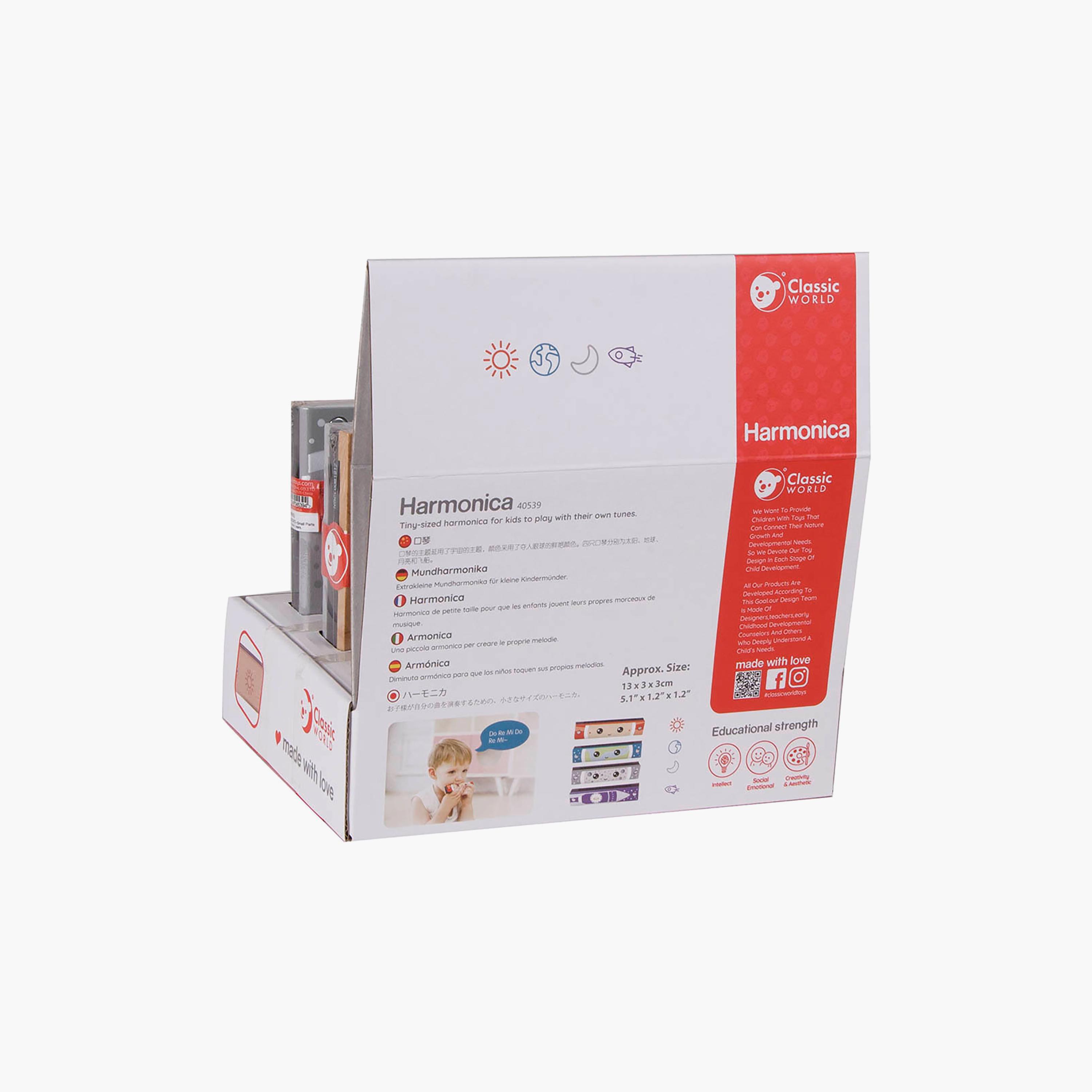 هارمونيكا خشبية موسيقية من كلاسيك ورلد - ألوان متعددة-toys-educational-musicaltoys-image-5