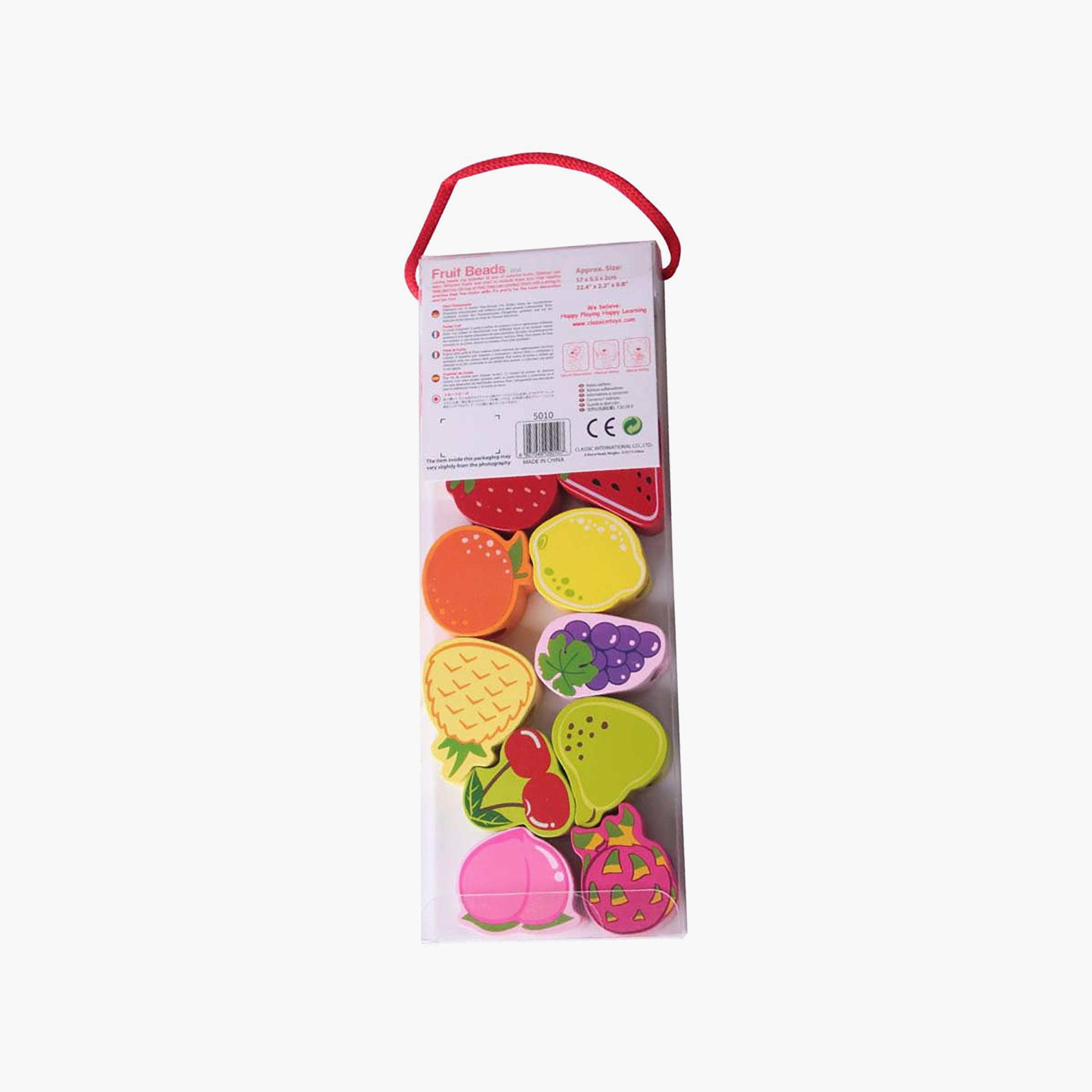 Classic World 13-Piece Wooden Fruit Beads Lacing Playset-toys-babyandtoddlertoys-learningtoys-image-7