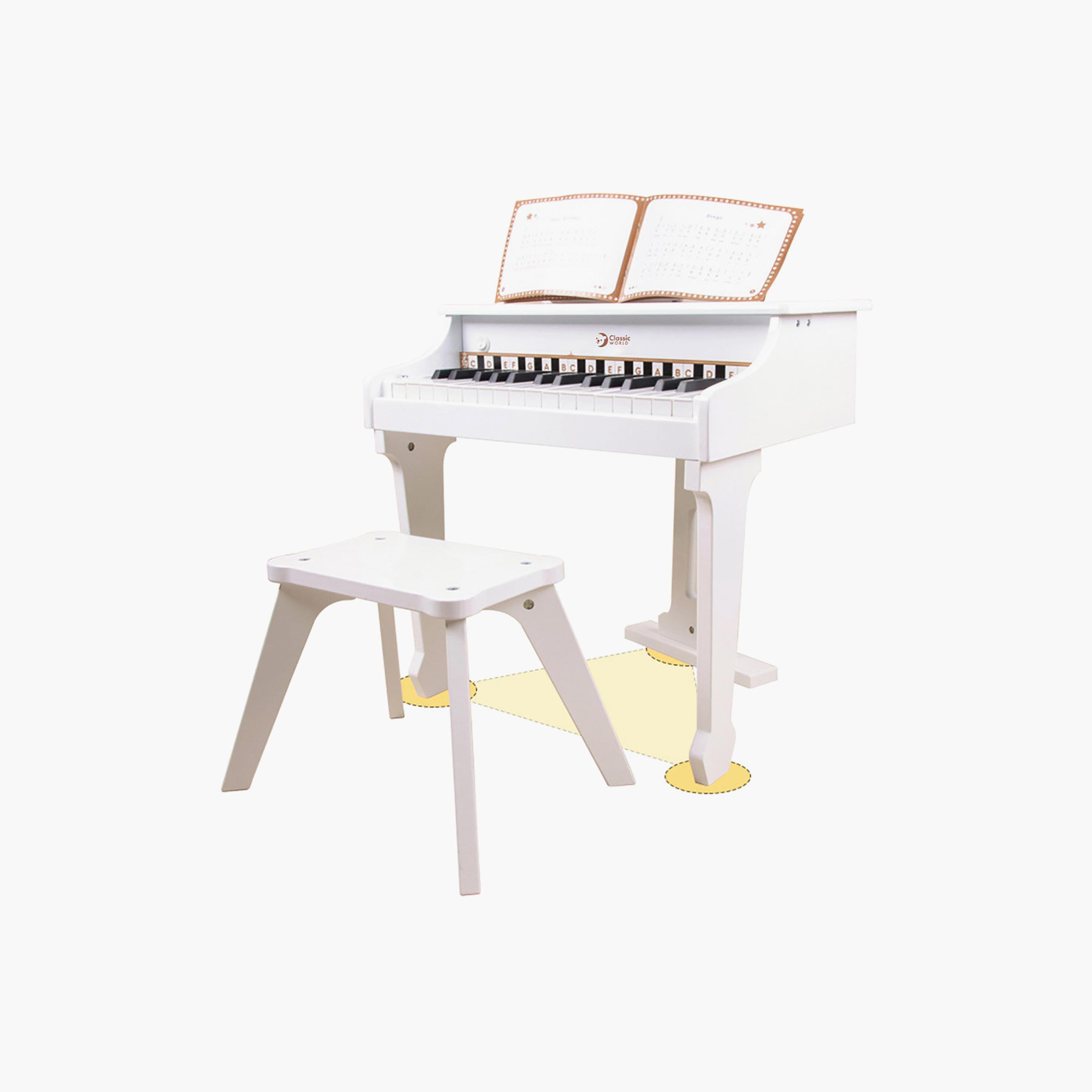 بيانو كبير خشبي مع كرسي مطابق من كلاسيك وورلد-toys-educational-musicaltoys-image-3