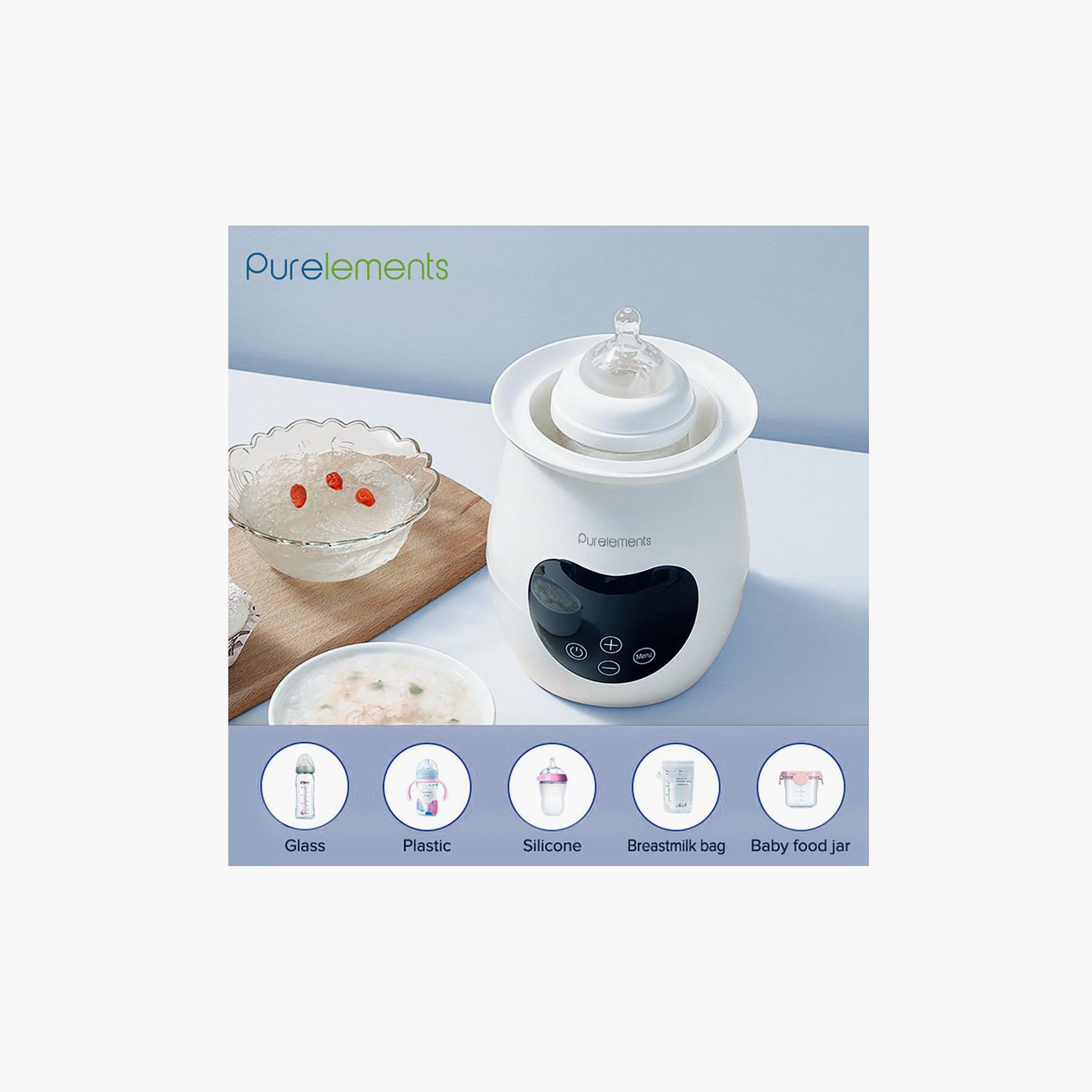 جهاز تدفئة زجاجات وطعام 4 في 1 بيور إليمنتس-baby-feeding-sterilizersandwarmers-image-4