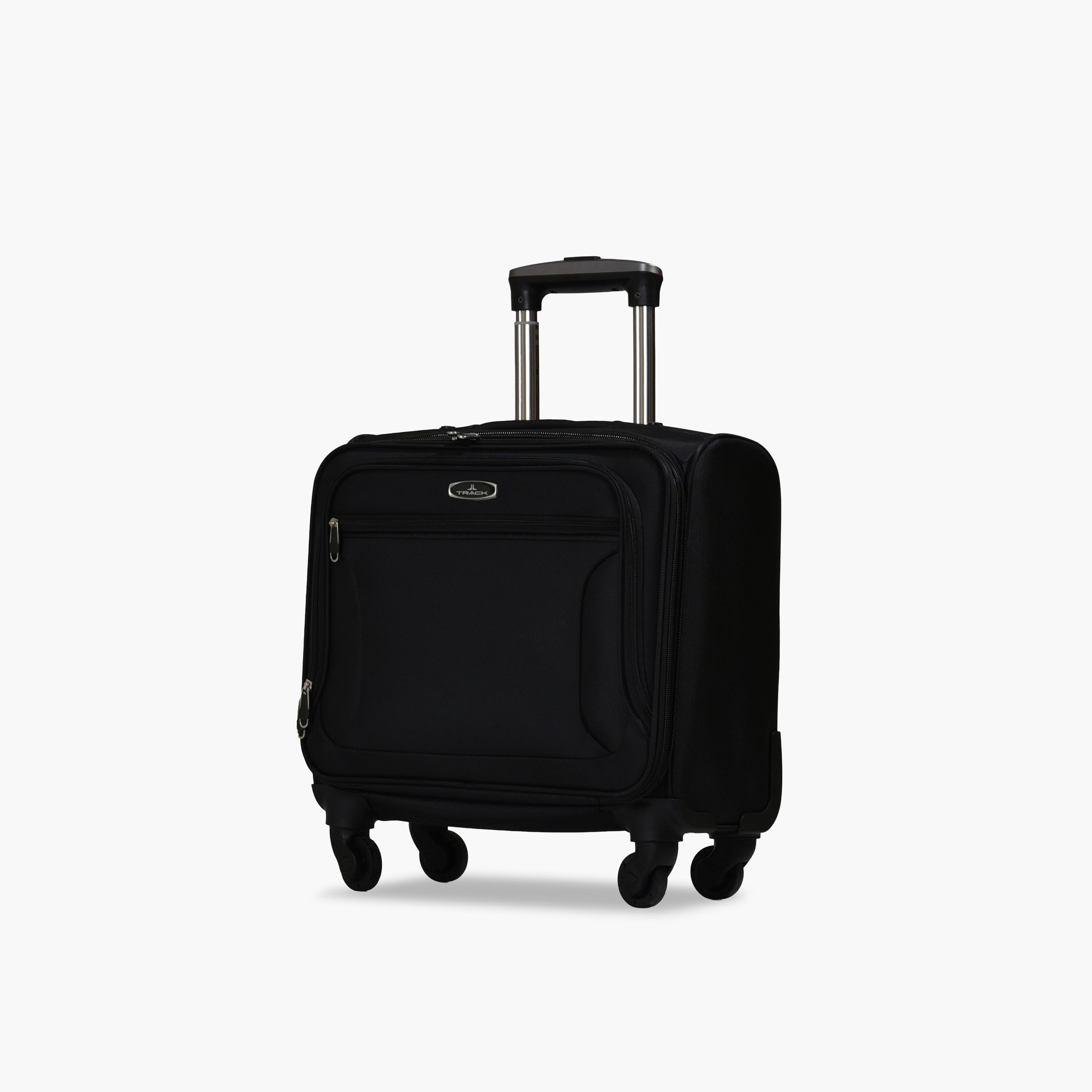Track 45 CM Small Cabin Textile Soft-Sided 4-Wheeler Spinner Trolley Bag with Combination Lock-travel-luggagesandbags-luggage-image-1