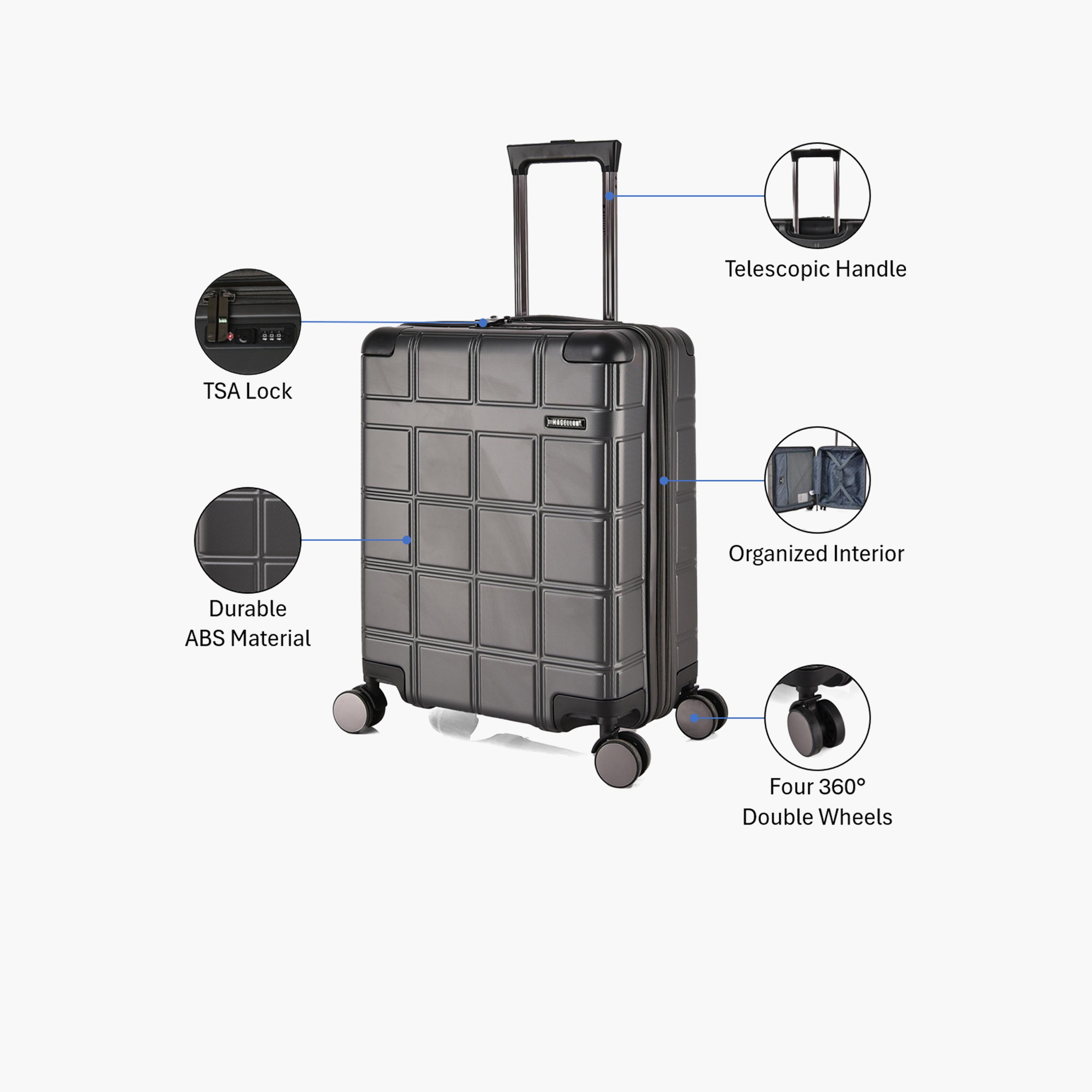 Magellan 55 CM Small Cabin ABS Hard-Sided 4-Wheeler Spinner Trolley Bag with TSA Lock-travel-luggagesandbags-luggage-image-3