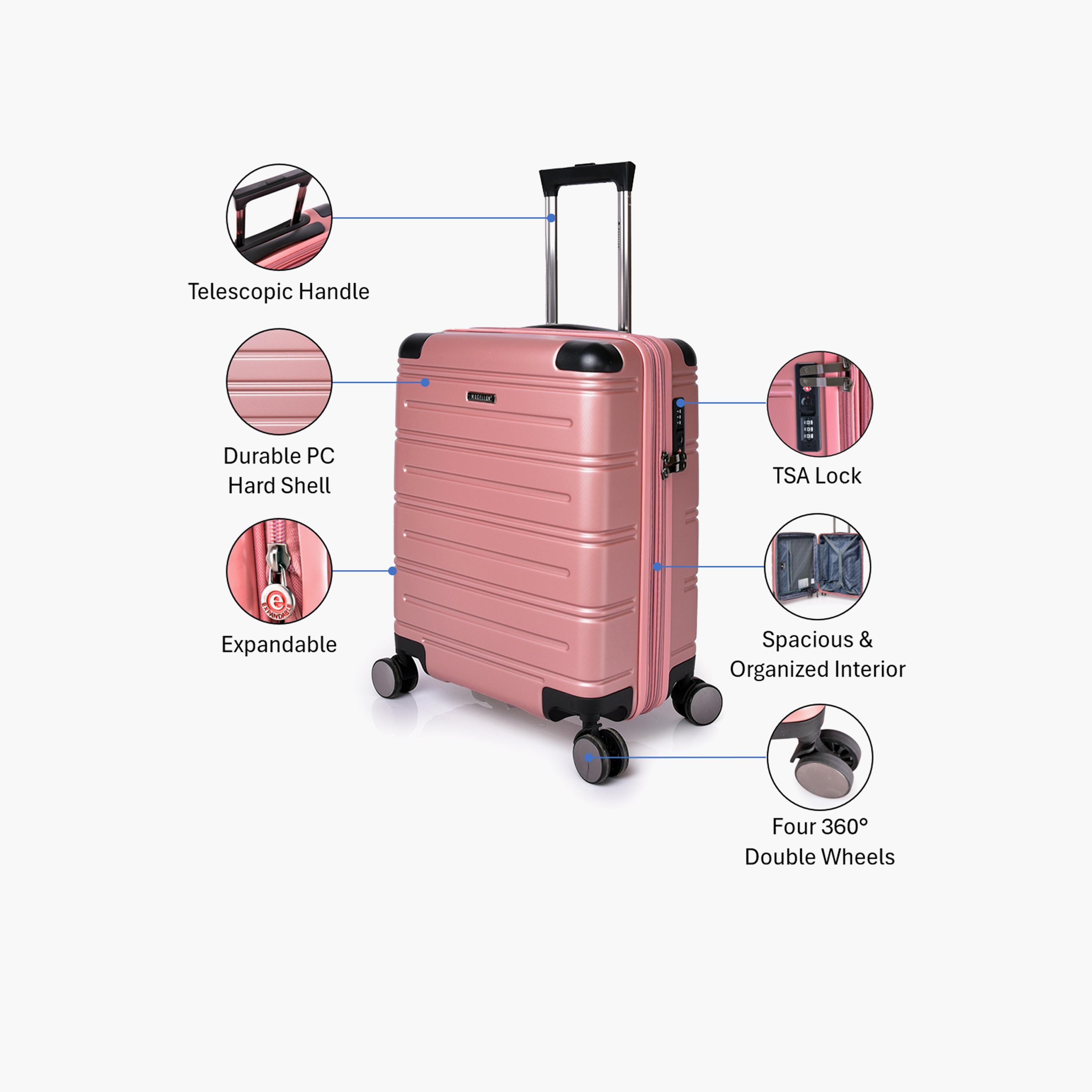 Magellan 55 CM Small Cabin ABS Hard-Sided 4-Wheeler Spinner Trolley Bag with TSA Lock-travel-luggagesandbags-luggage-image-3