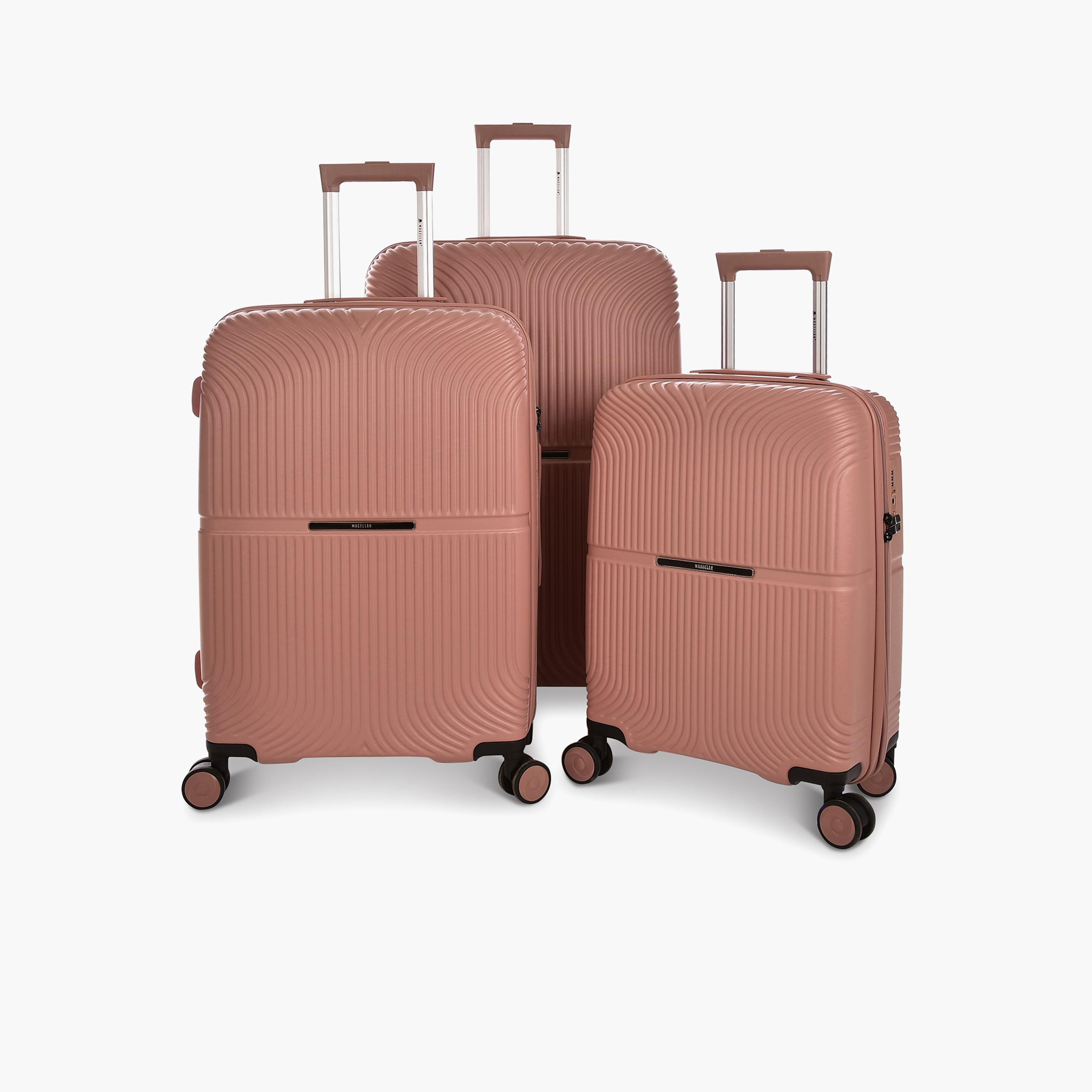 ماجلان - طقم شنط سفر 3 قطع جوانب صلبة من ABS والبولي كربونات أربع عجلات دوارة قفل TSA-travel-luggagesandbags-luggage-image-1