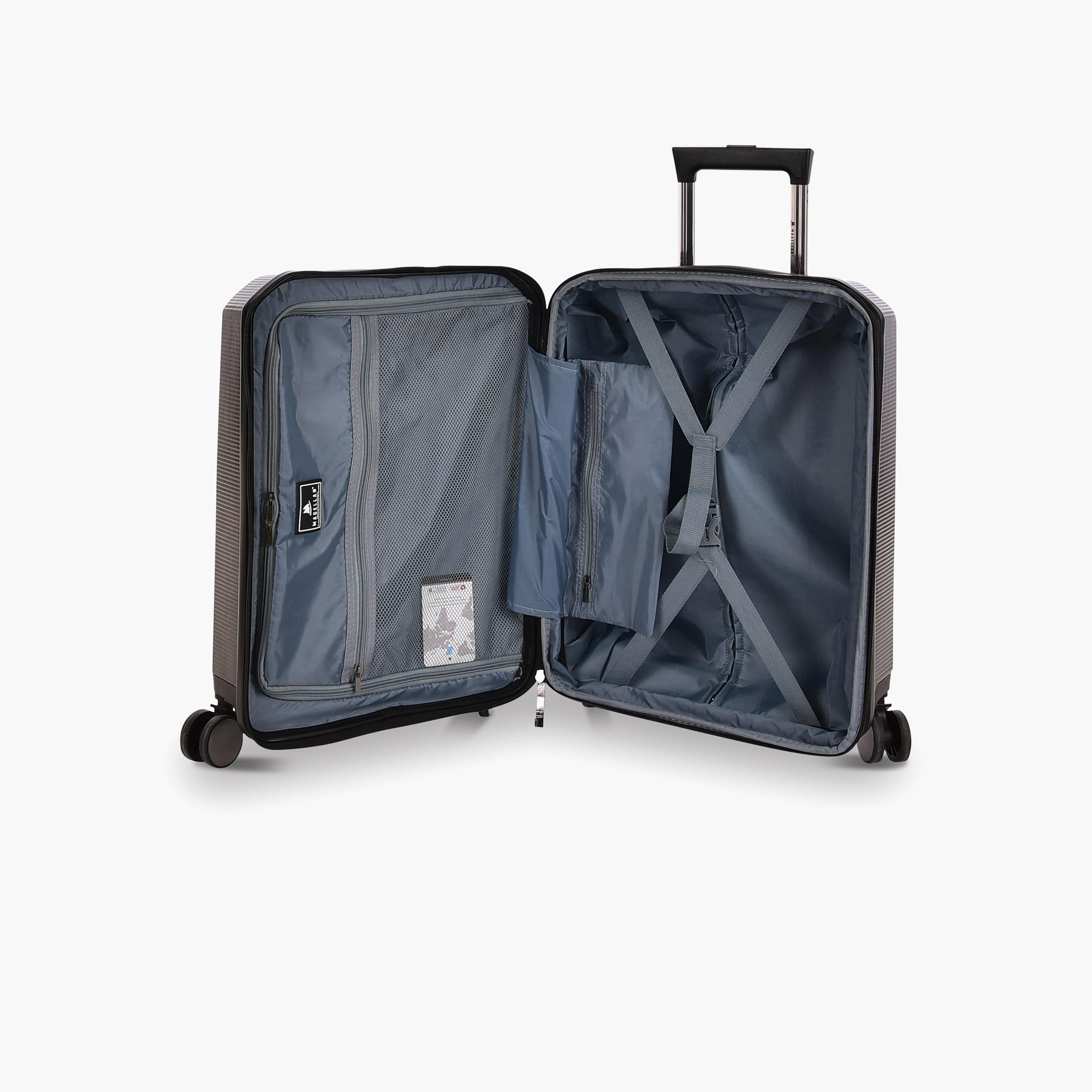 Magellan 55 CM Small Cabin Polycarbonate with ABS Hard-Sided 4-Wheeler Spinner Trolley Bag with TSA Lock-travel-luggagesandbags-luggage-image-4