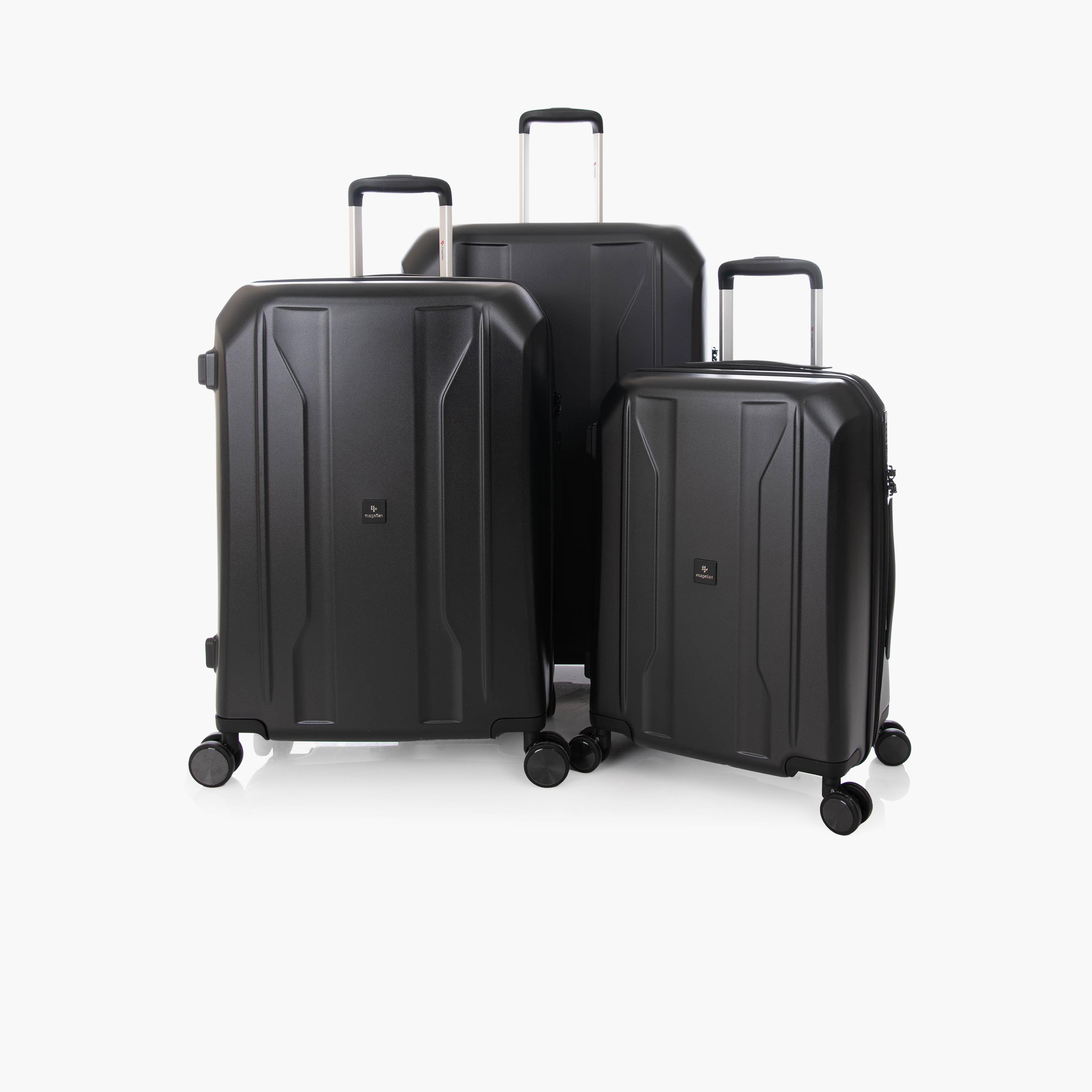 ماجلان - طقم شنط سفر 3 قطع جوانب صلبة من ABS والبولي كربونات أربع عجلات دوارة قفل TSA-travel-luggagesandbags-luggage-image-1