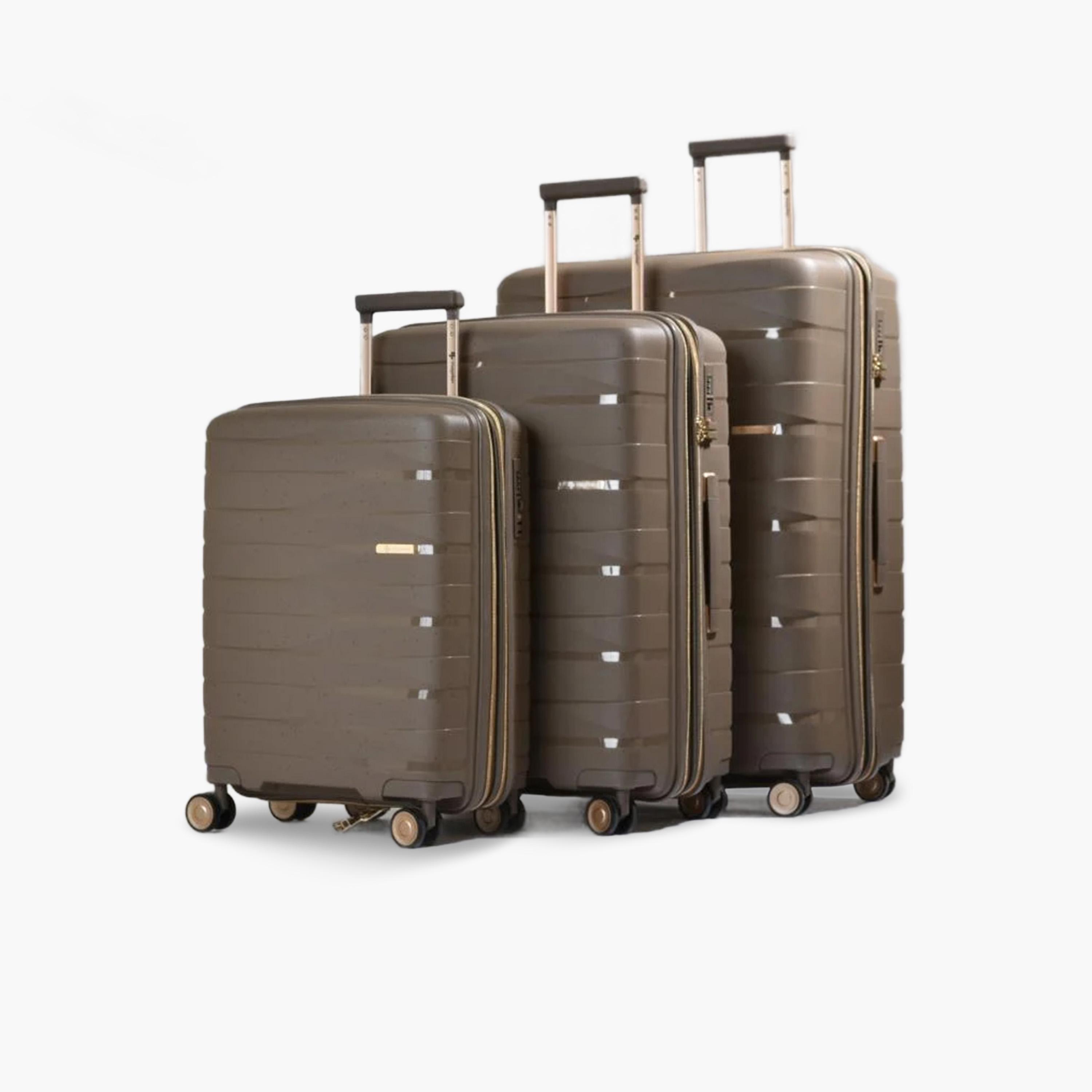 ماجلان - طقم شنط سفر 3 قطع جوانب صلبة من البولي بروبيلين أربع عجلات دوارة قفل TSA-travel-luggagesandbags-luggage-image-1
