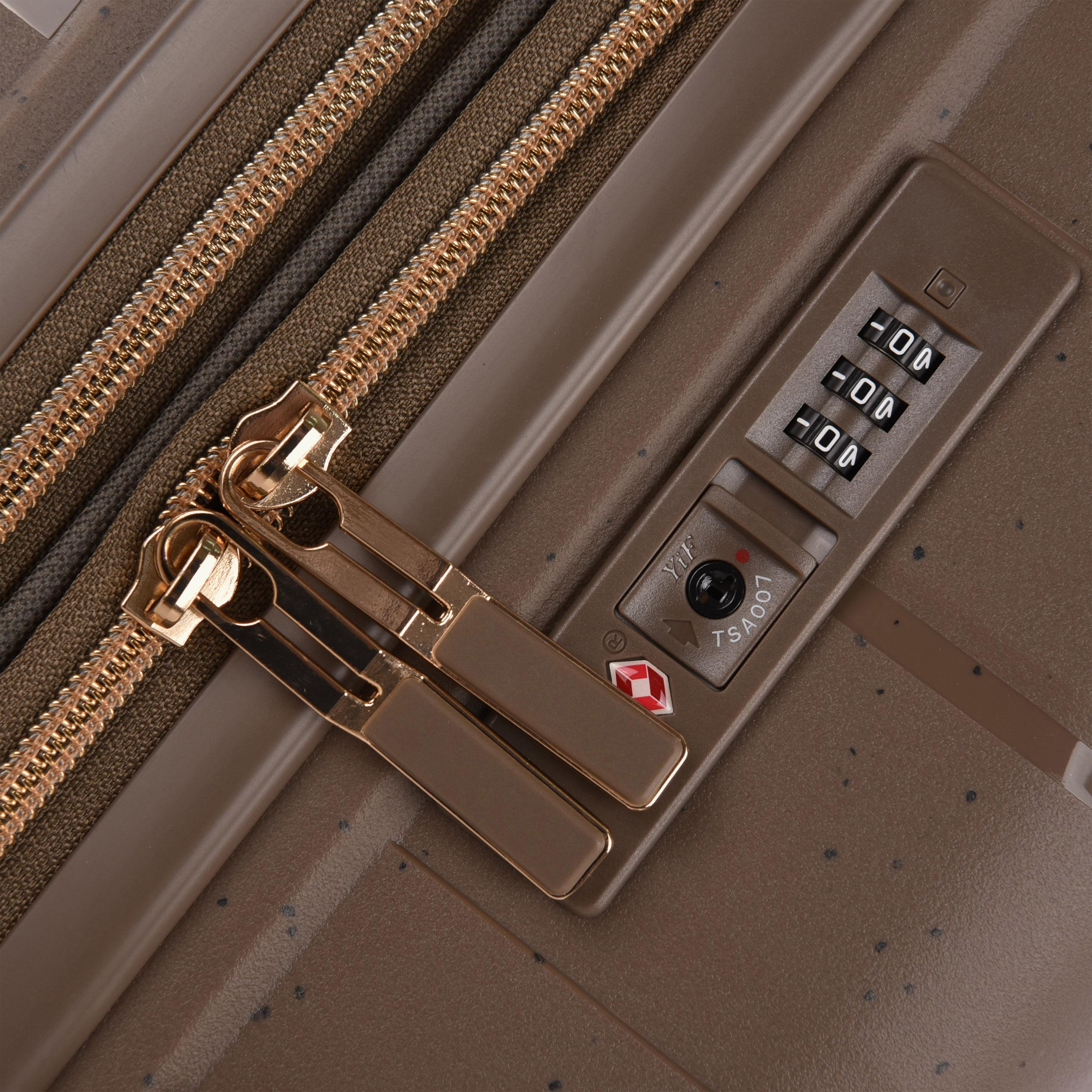 ماجلان - طقم شنط سفر 3 قطع جوانب صلبة من البولي بروبيلين أربع عجلات دوارة قفل TSA-travel-luggagesandbags-luggage-image-8