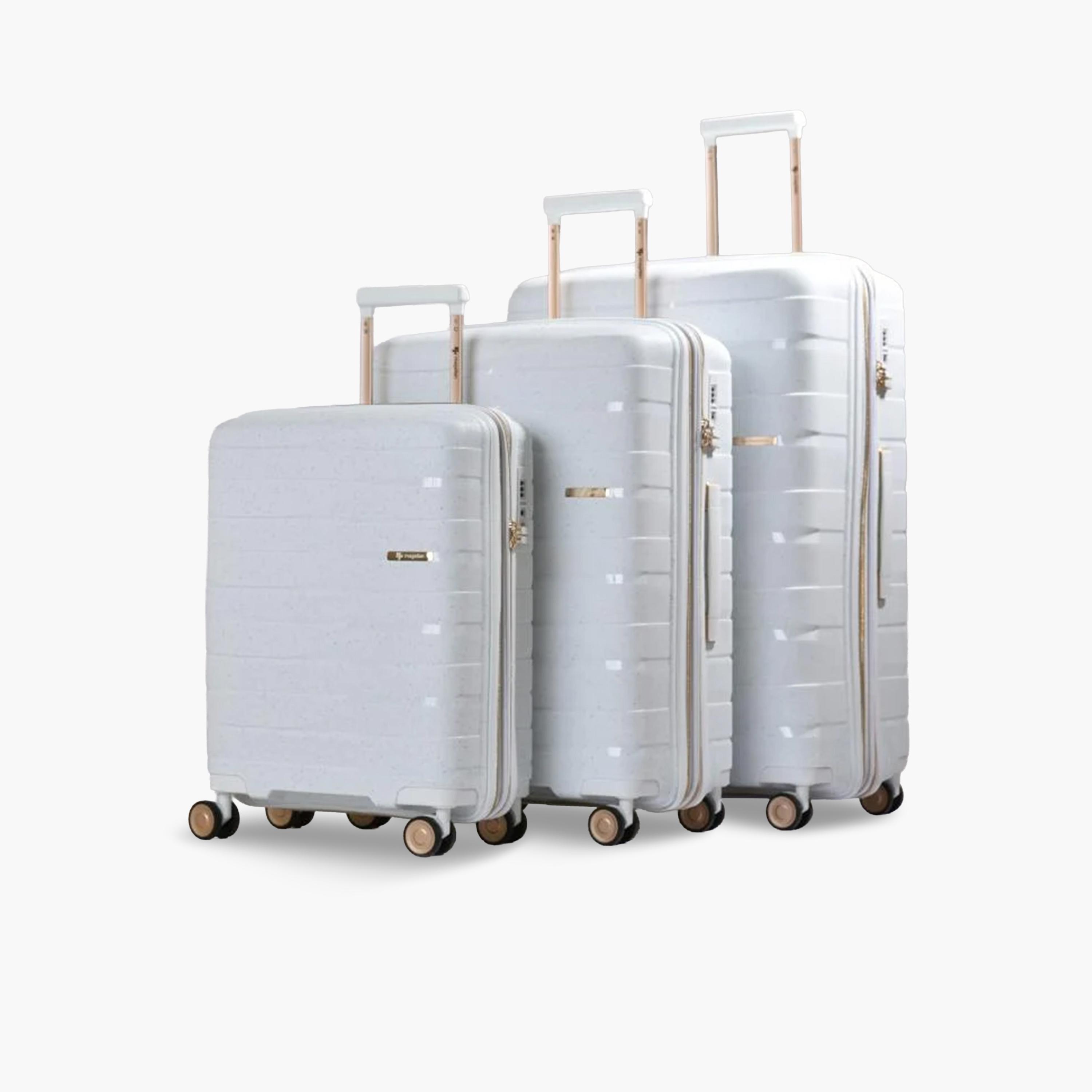 ماجلان - طقم شنط سفر 3 قطع جوانب صلبة من البولي بروبيلين أربع عجلات دوارة قفل TSA-travel-luggagesandbags-luggage-image-1