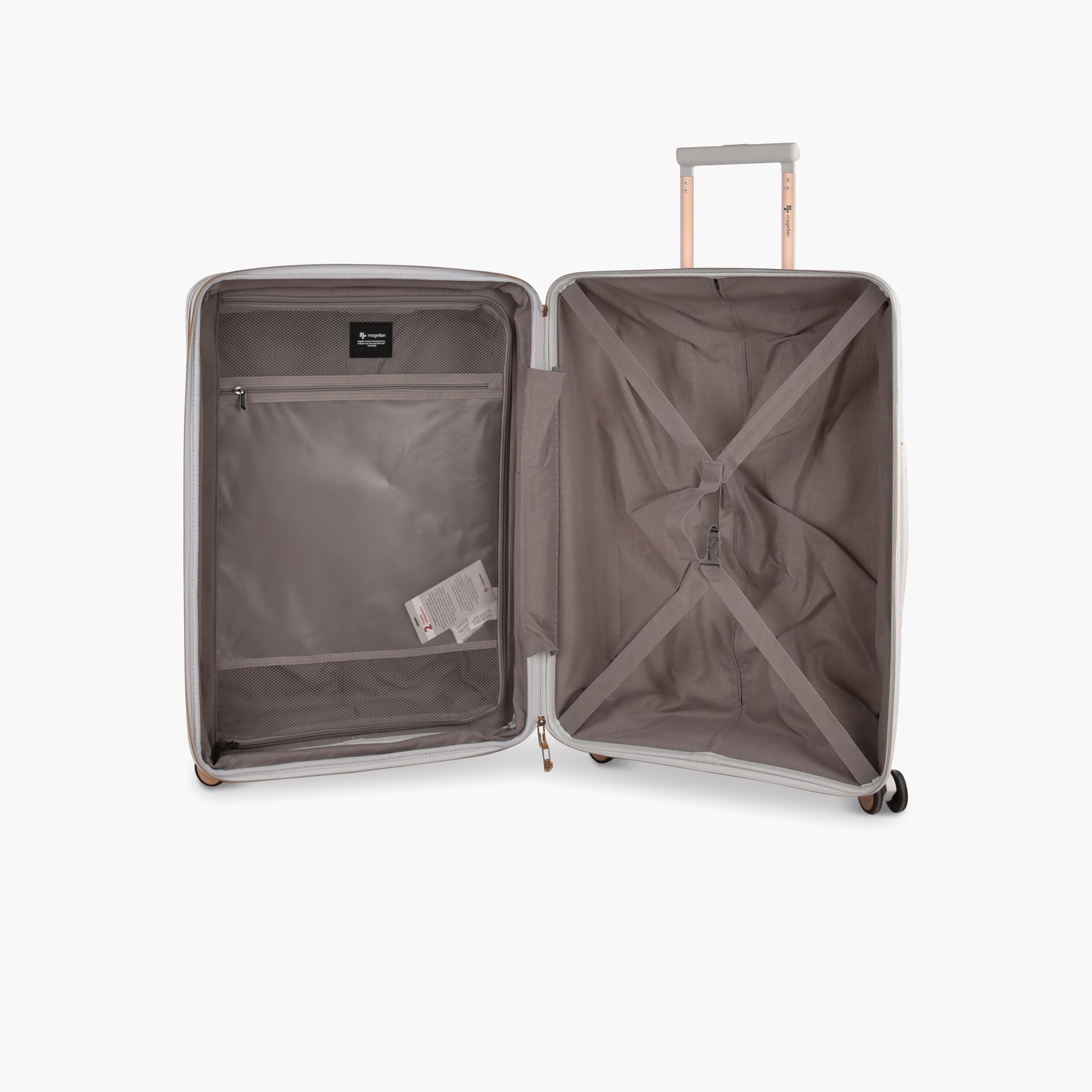 ماجلان - طقم شنط سفر 3 قطع جوانب صلبة من البولي بروبيلين أربع عجلات دوارة قفل TSA-travel-luggagesandbags-luggage-image-3