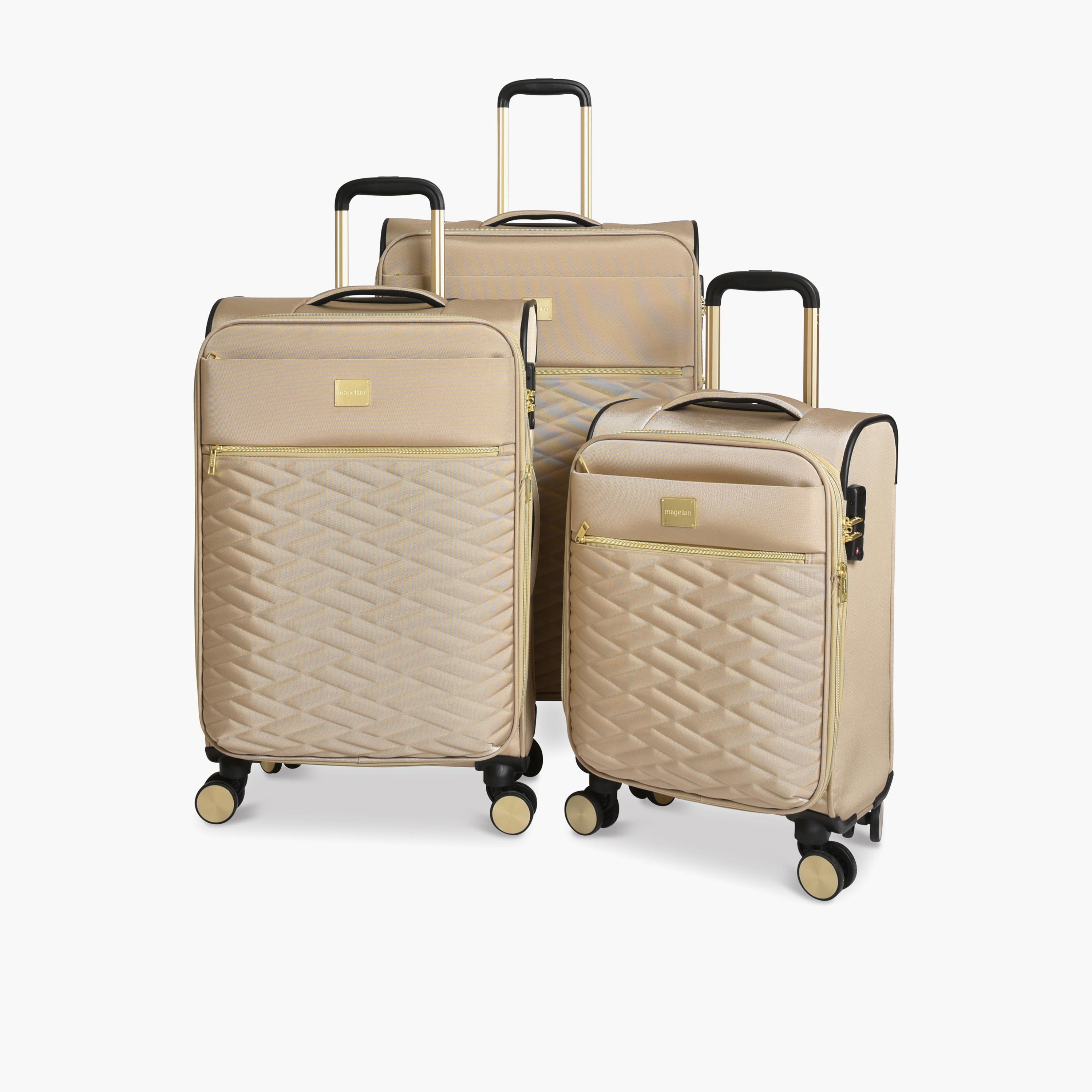 ماجلان - طقم شنط سفر 3 قطع جوانب قماشية طرية أربع عجلات دوارة قفل TSA-travel-luggagesandbags-luggage-image-1
