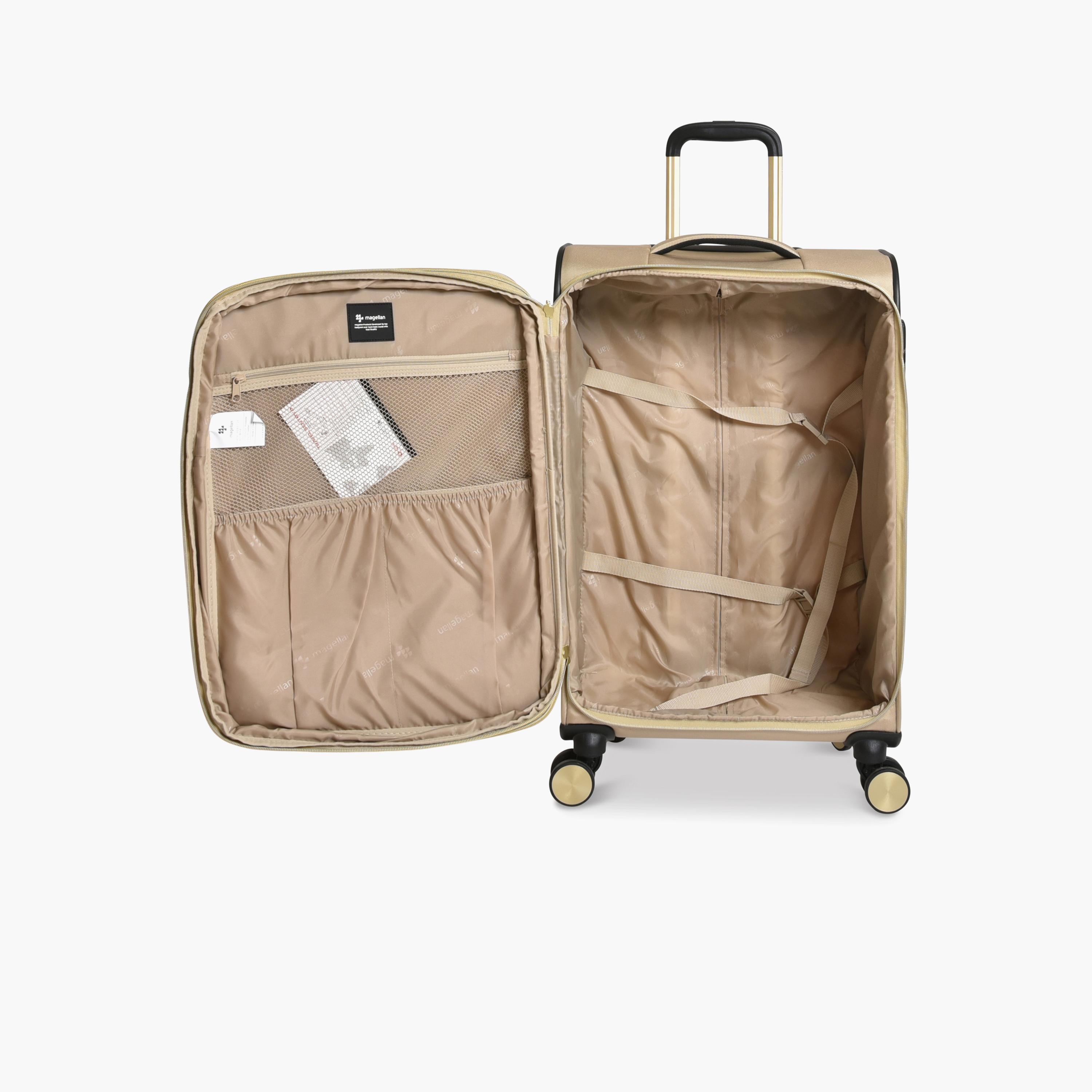ماجلان - طقم شنط سفر 3 قطع جوانب قماشية طرية أربع عجلات دوارة قفل TSA-travel-luggagesandbags-luggage-image-3